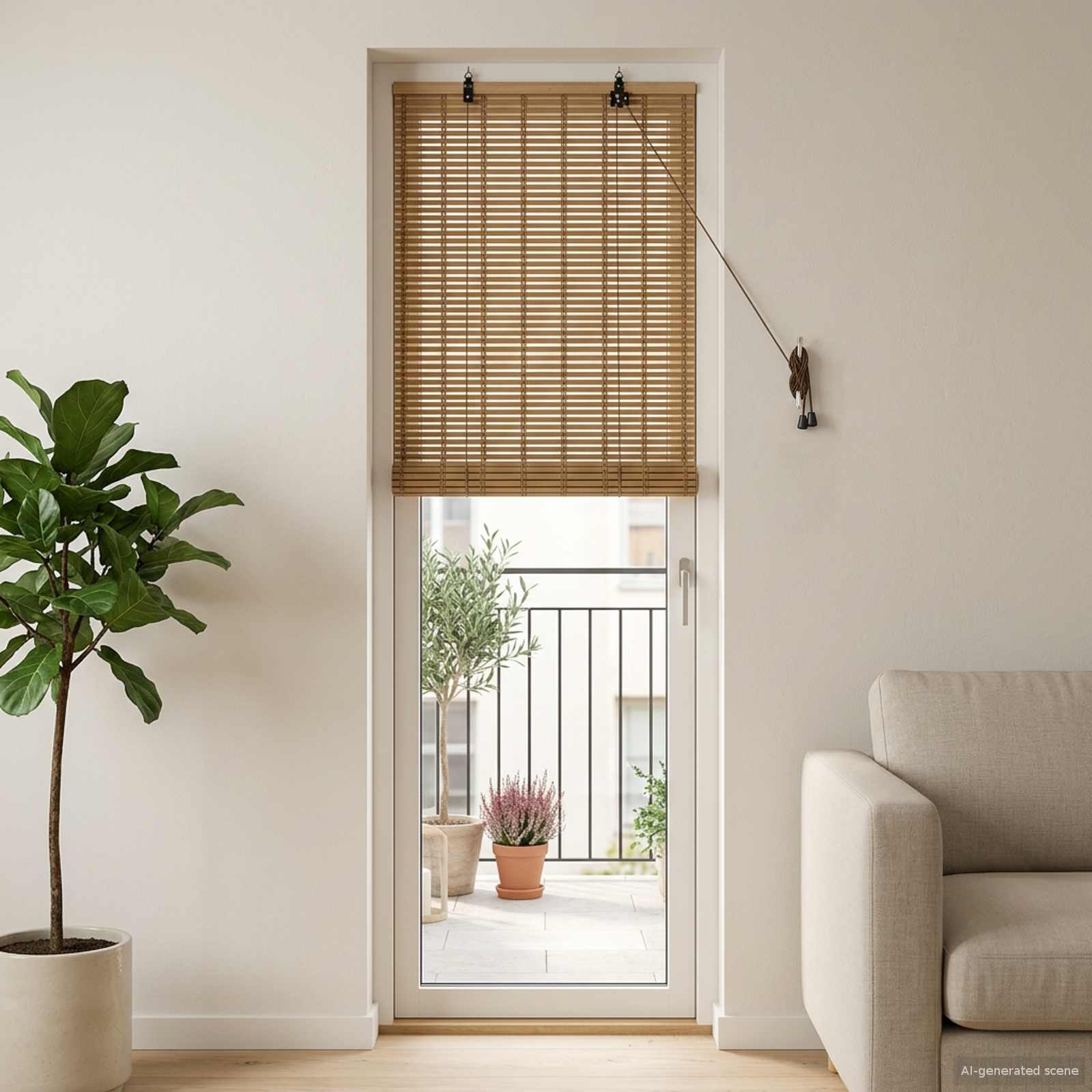 Roletas Gamta 70 x 220 cm Bambukas
