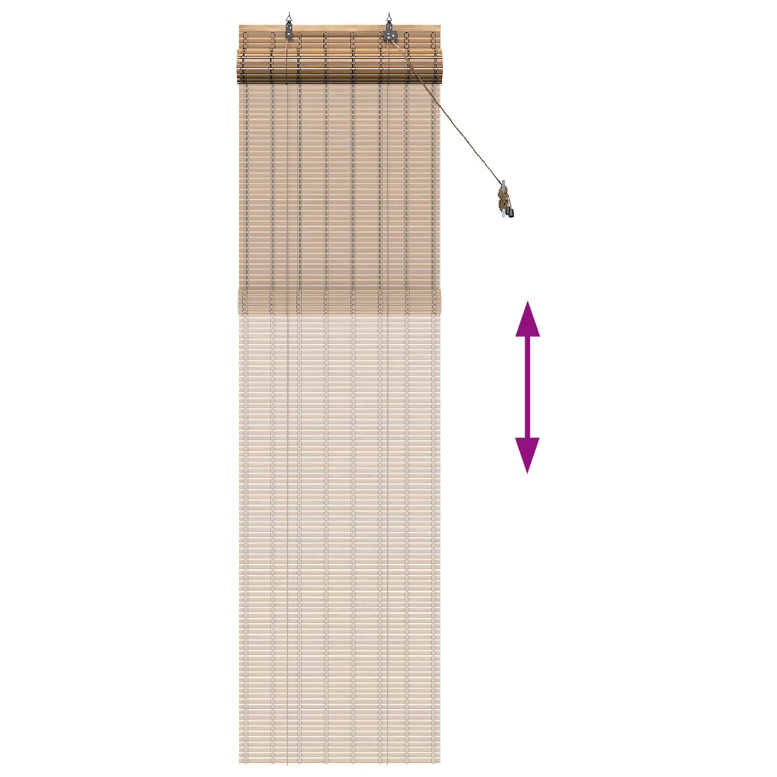 Roletas Gamta 70 x 220 cm Bambukas