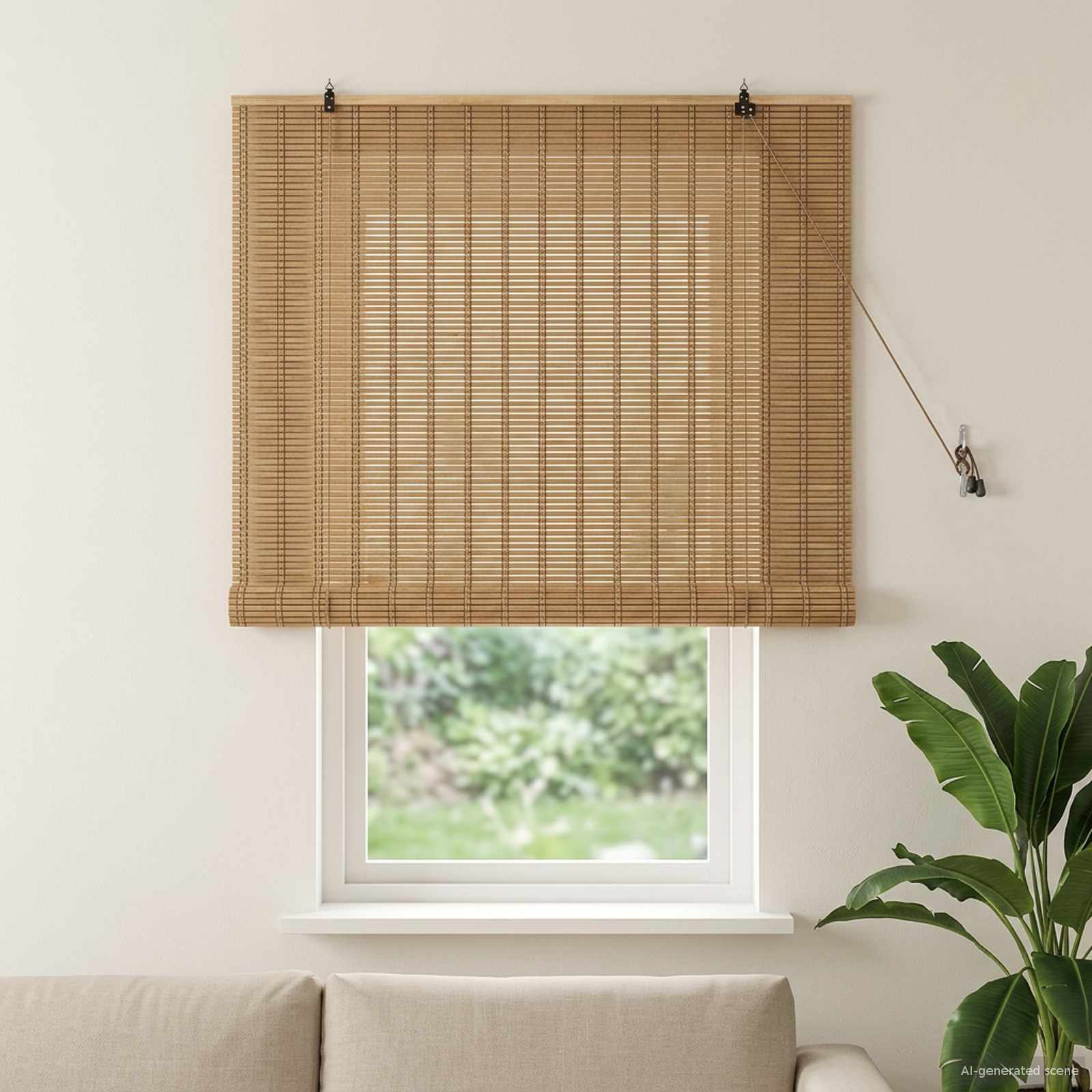 Roletas Gamta 160 x 160 cm Bambukas