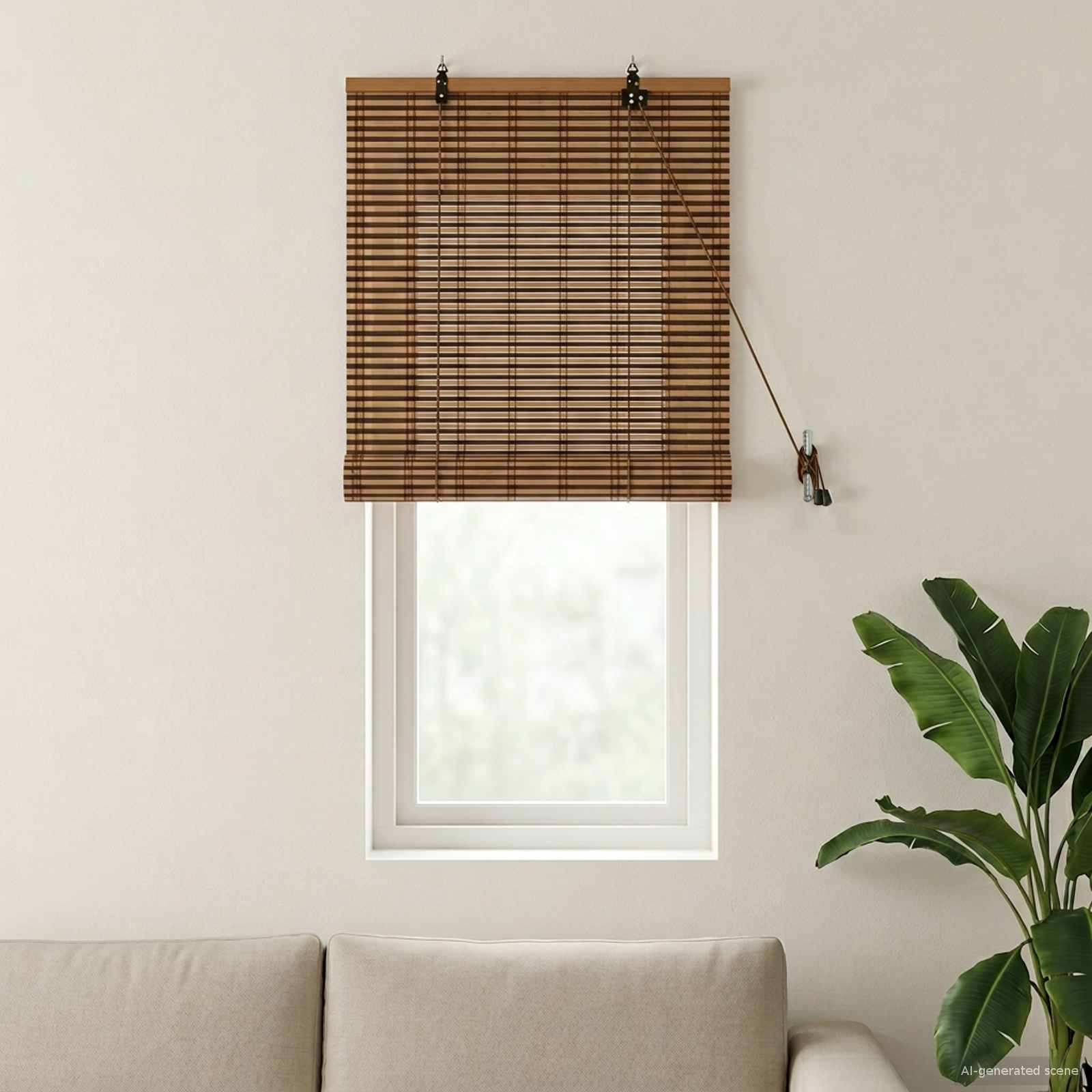 Roletas Ruda 50 x 160 cm Bambukas