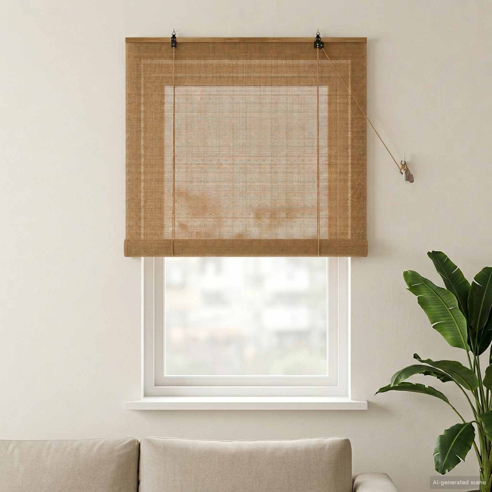Roletas Ruda 90 x 160 cm Bambukas