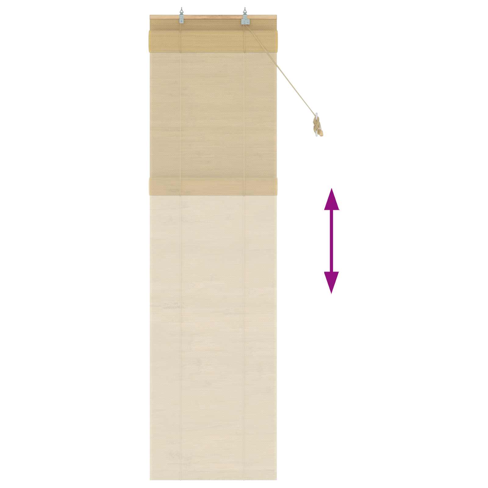 Roletas Natūrali 50 x 220 cm Bambukas