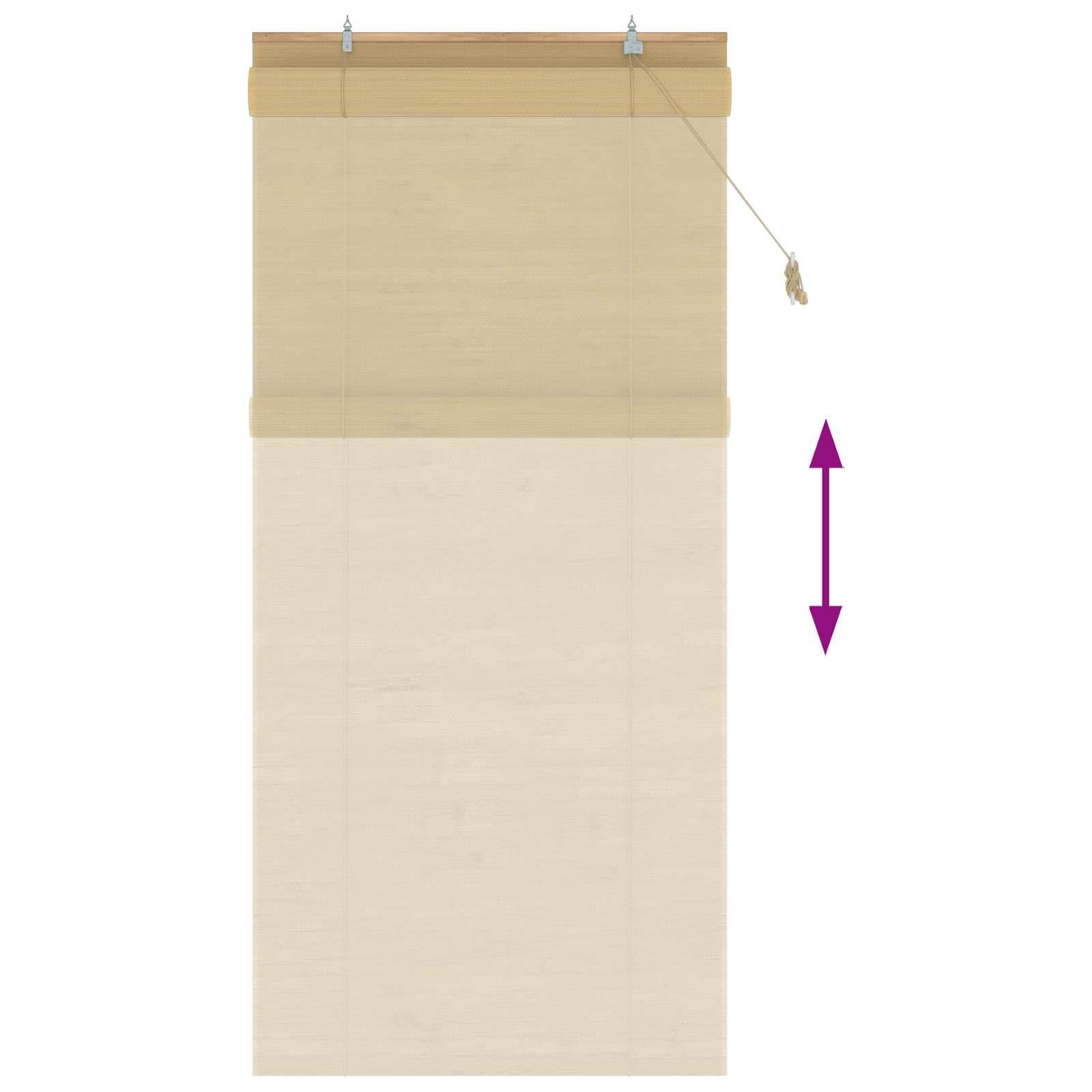 Roletas Natūrali 80 x 220 cm Bambukas