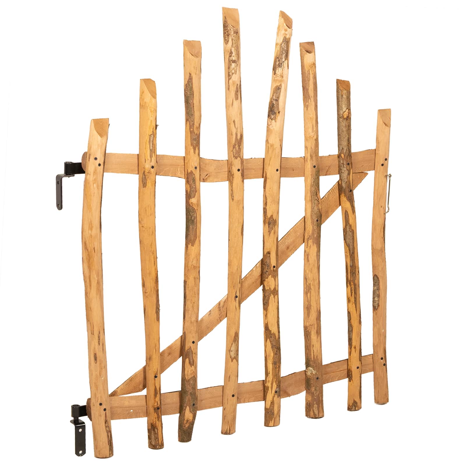 Iškili tvoros vartai 100 x 120 cm Impregnuota lazdyno mediena