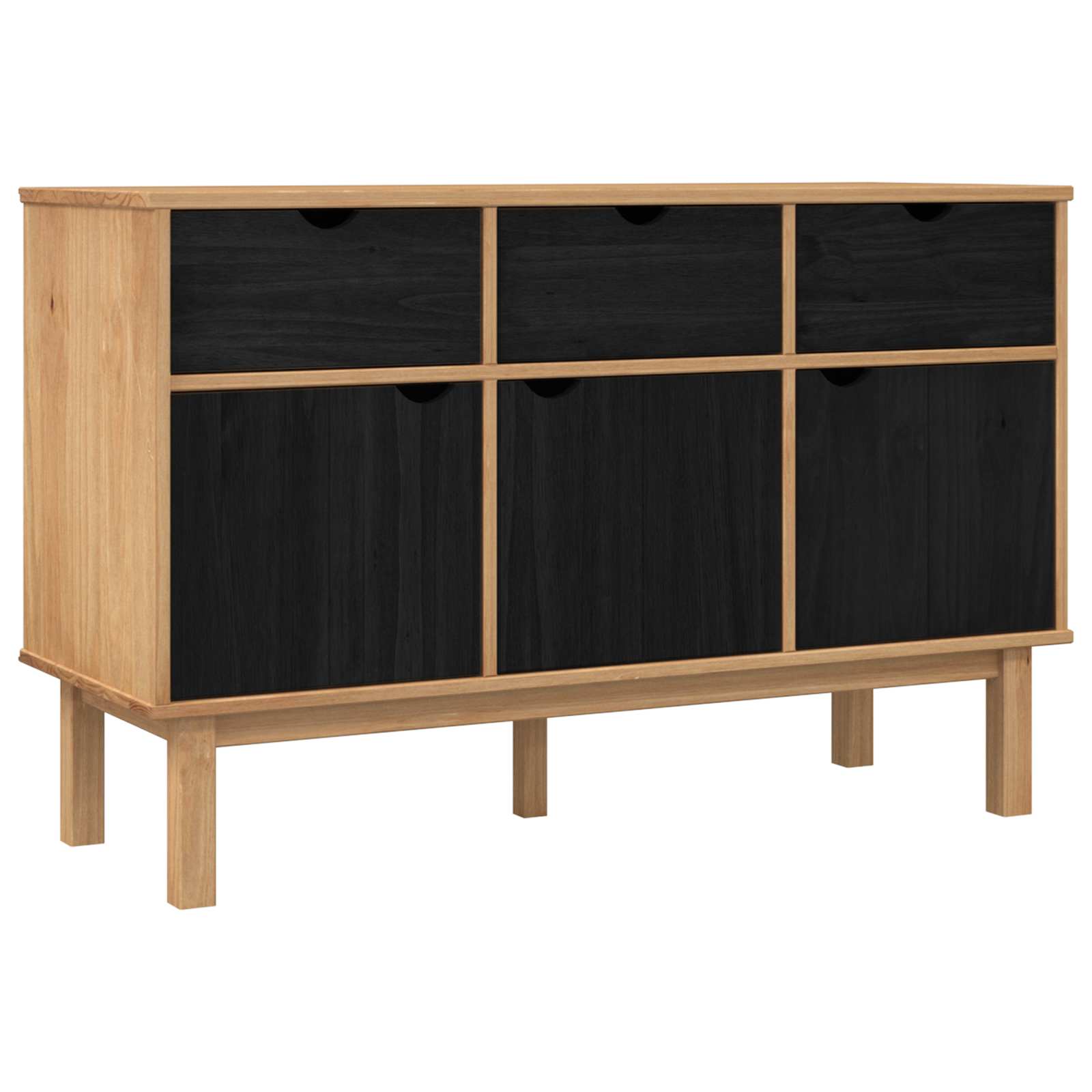 Kabalas OTTA Ruda ir juoda 114 x 43 x 73,5 cm