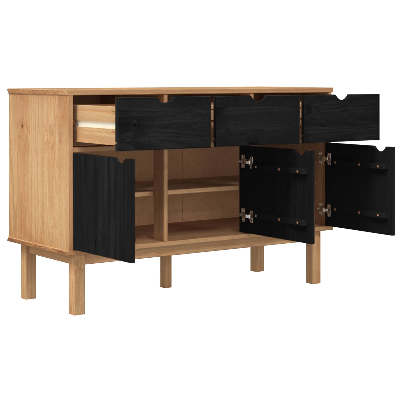 Kabalas OTTA Ruda ir juoda 114 x 43 x 73,5 cm
