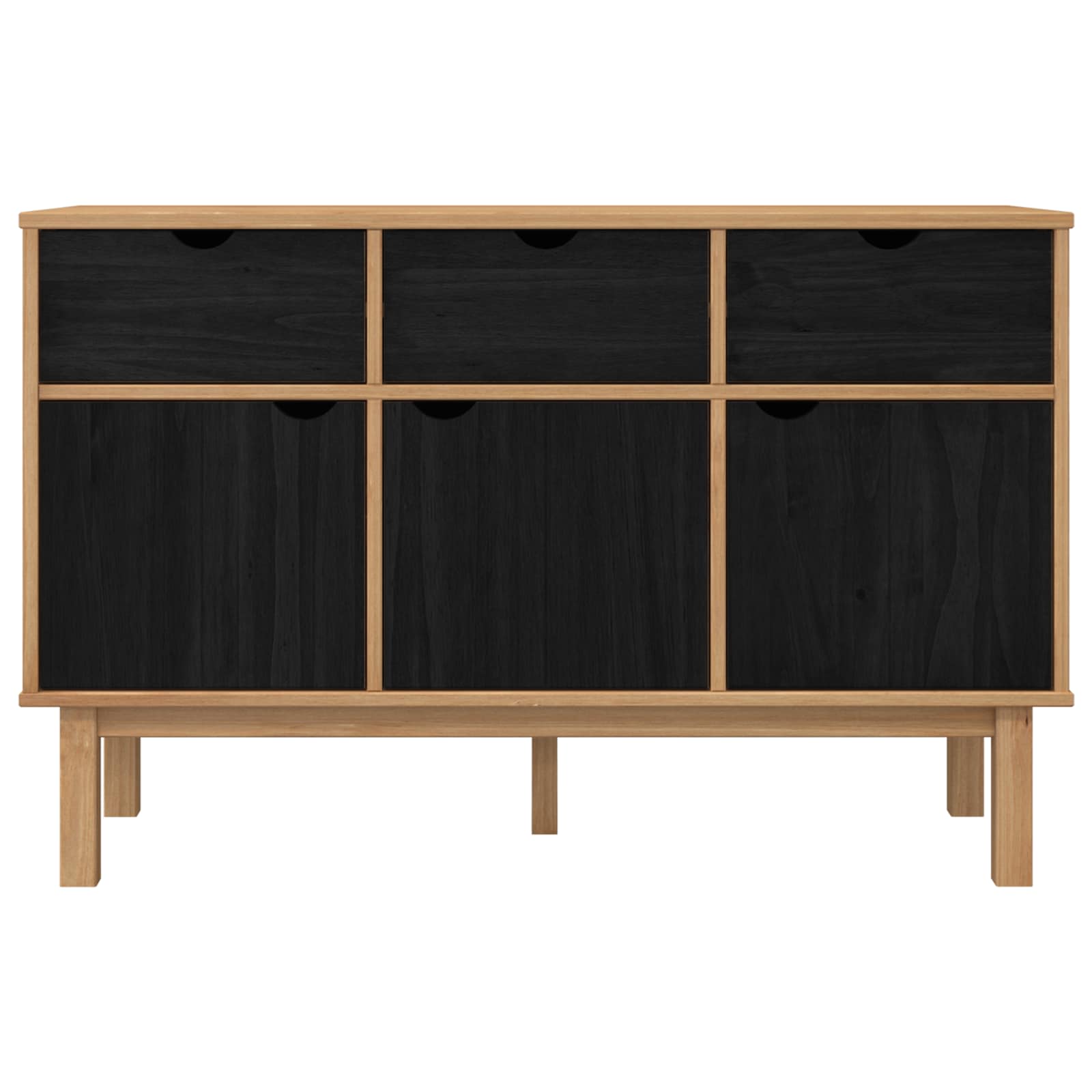 Kabalas OTTA Ruda ir juoda 114 x 43 x 73,5 cm