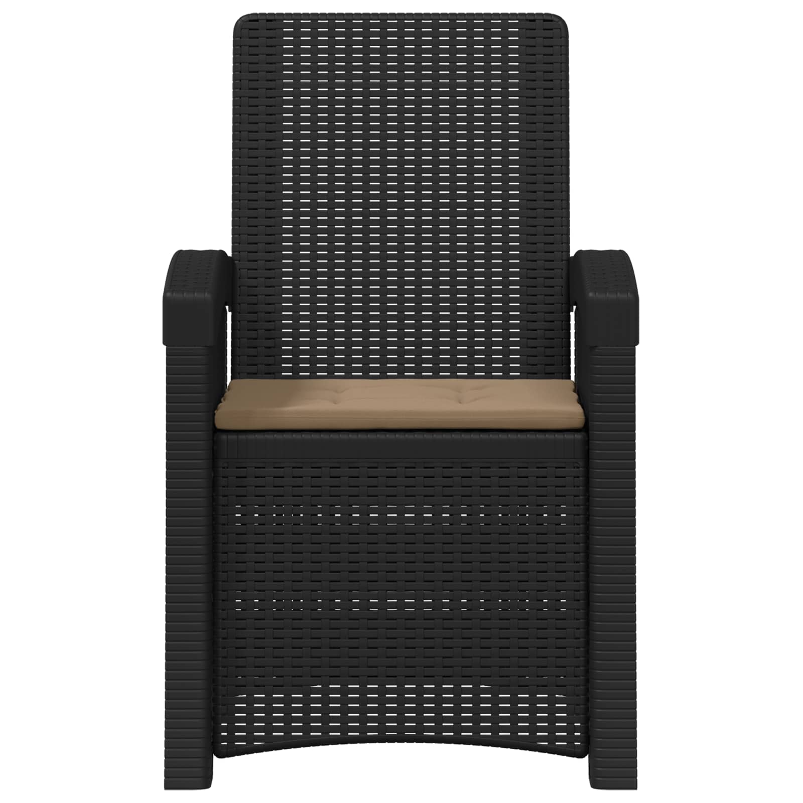 Atlošiamas sodo krėslas su rataniniu vaizdu 2 pcs