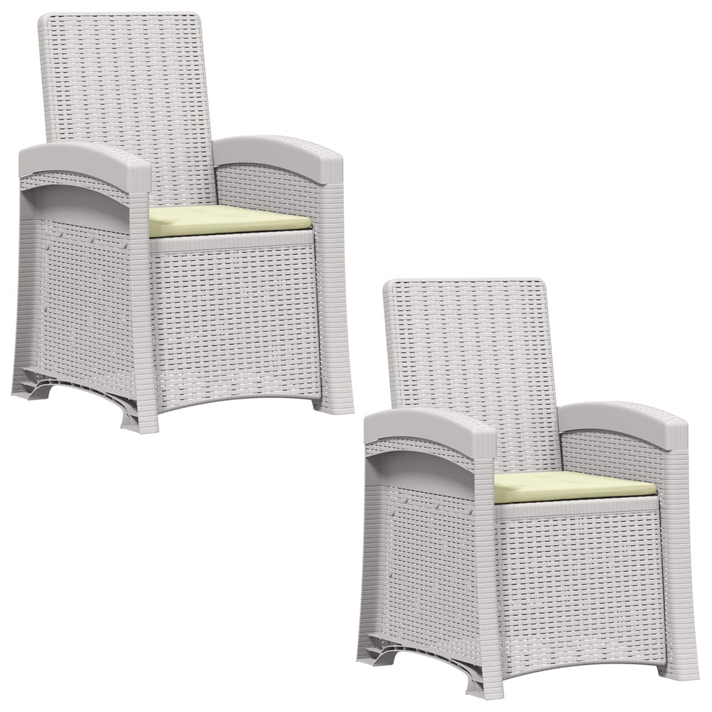 Atlošiamas sodo krėslas su rataniniu vaizdu 2 pcs