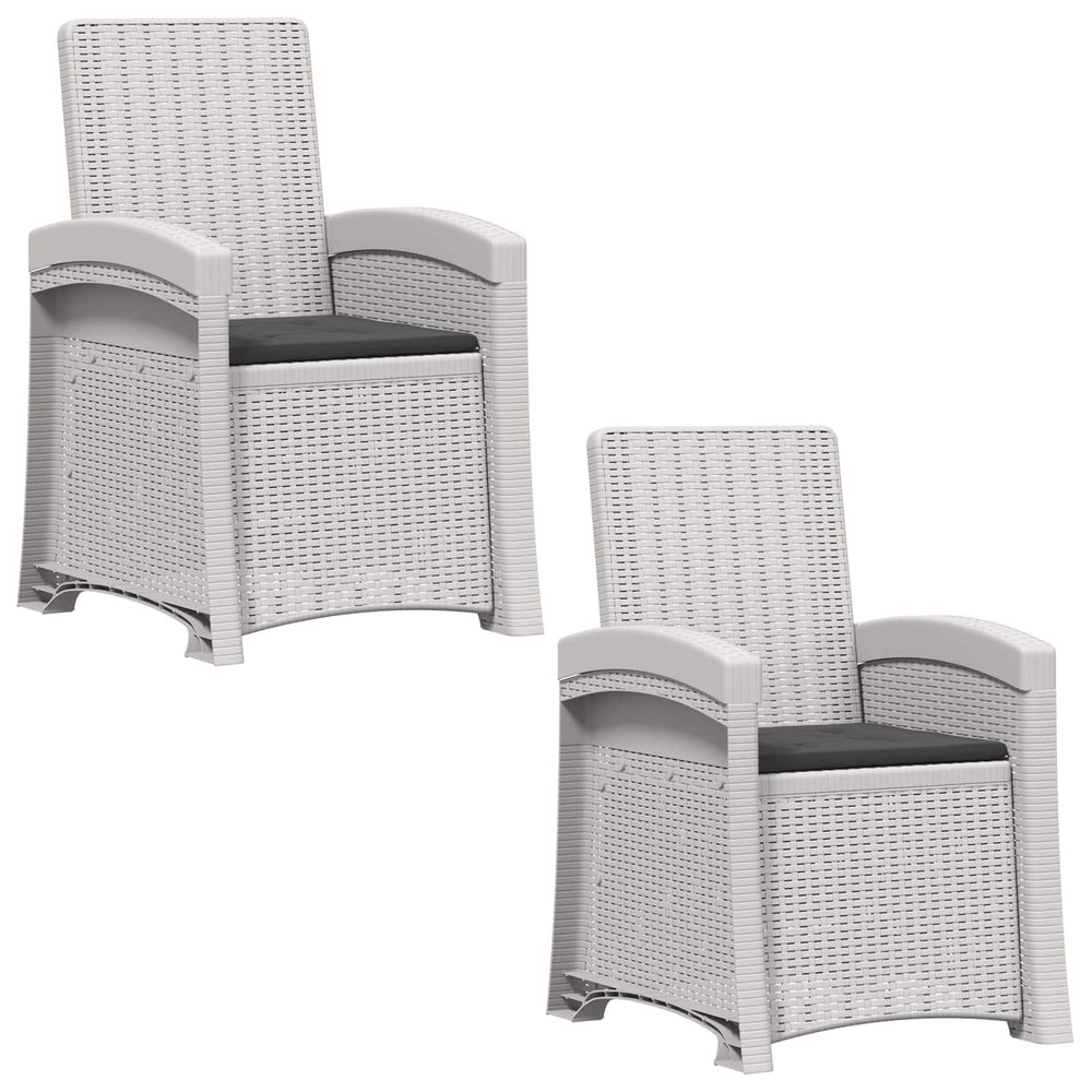 Atlošiamas sodo krėslas su rataniniu vaizdu 2 pcs