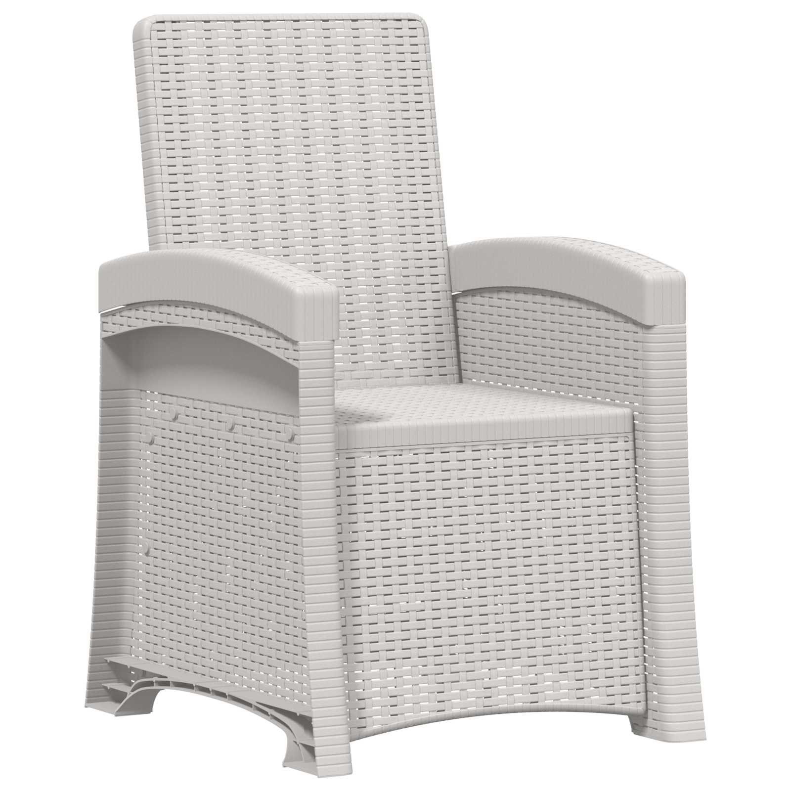 Atlošiamas sodo krėslas su rataniniu vaizdu 2 pcs