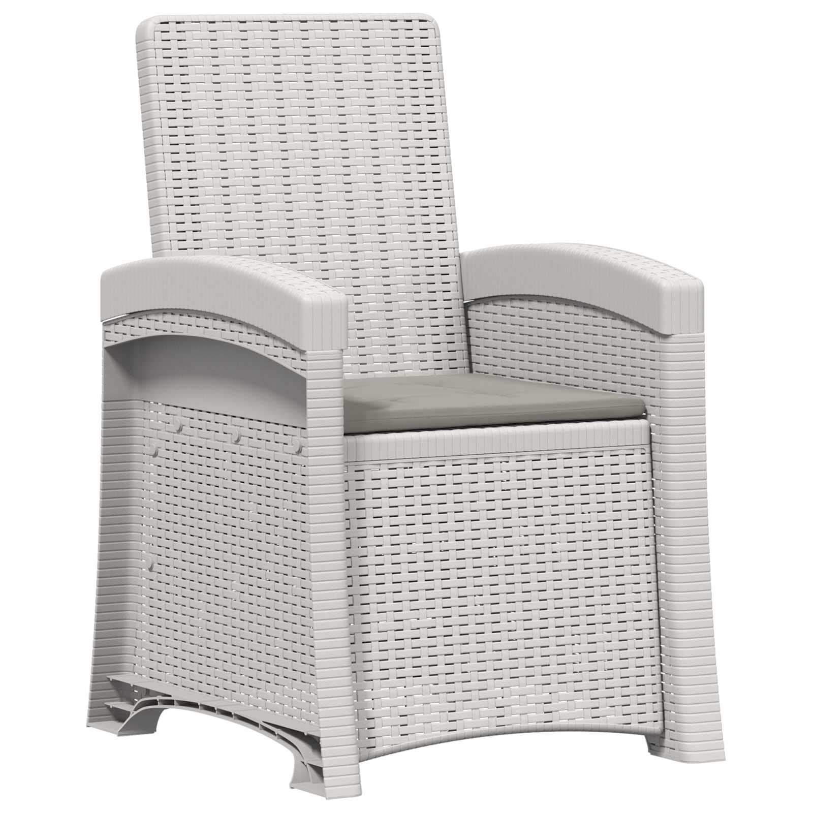 Atlošiamas sodo krėslas su rataniniu vaizdu 2 pcs