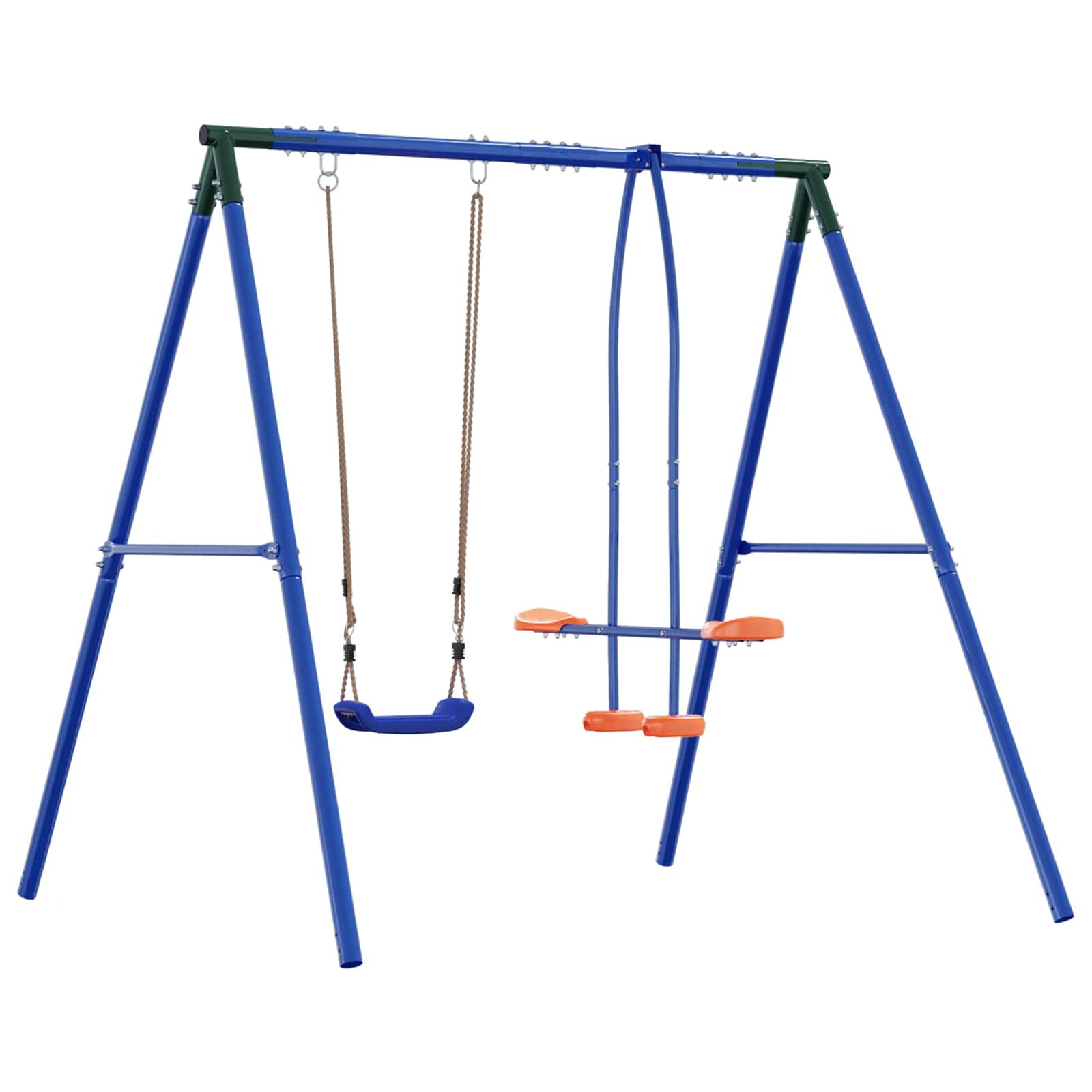 Lauko sūpynių rėmas su glideriu, skirtas iki 3 vaikų