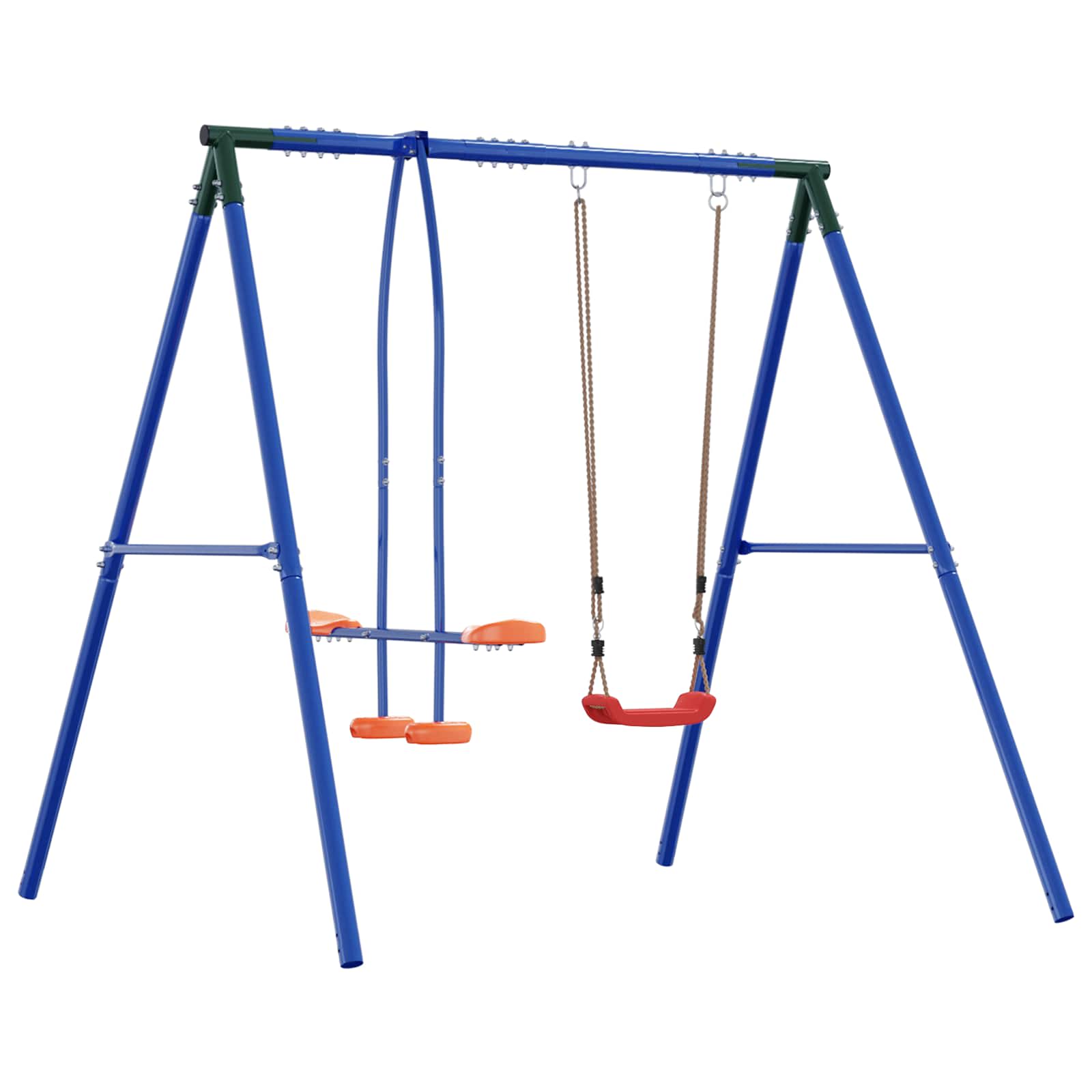 Lauko sūpynių rėmas su glideriu, skirtas iki 3 vaikų