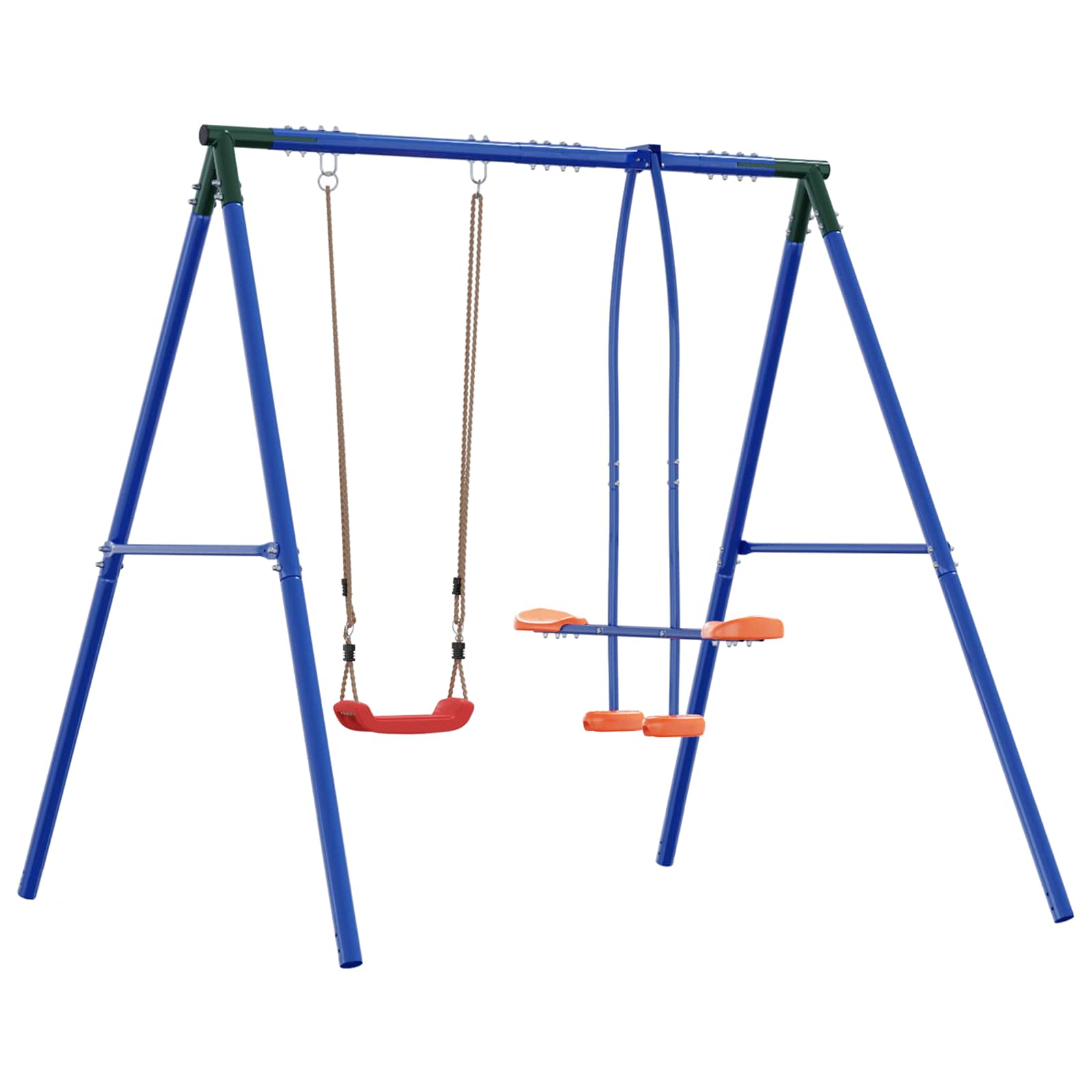 Lauko sūpynių rėmas su glideriu, skirtas iki 3 vaikų