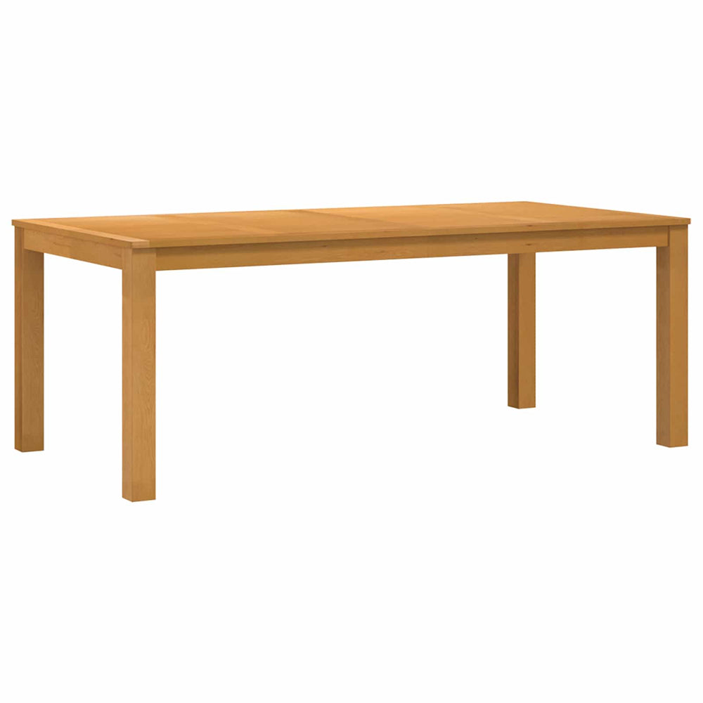 Valgomojo stalas 200 x 100 x 75 cm Kietas ąžuolo medis Natūrali