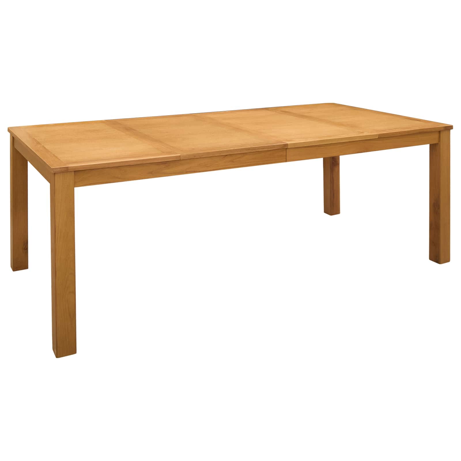 Valgomojo stalas 200 x 100 x 75 cm Kietas ąžuolo medis Natūrali