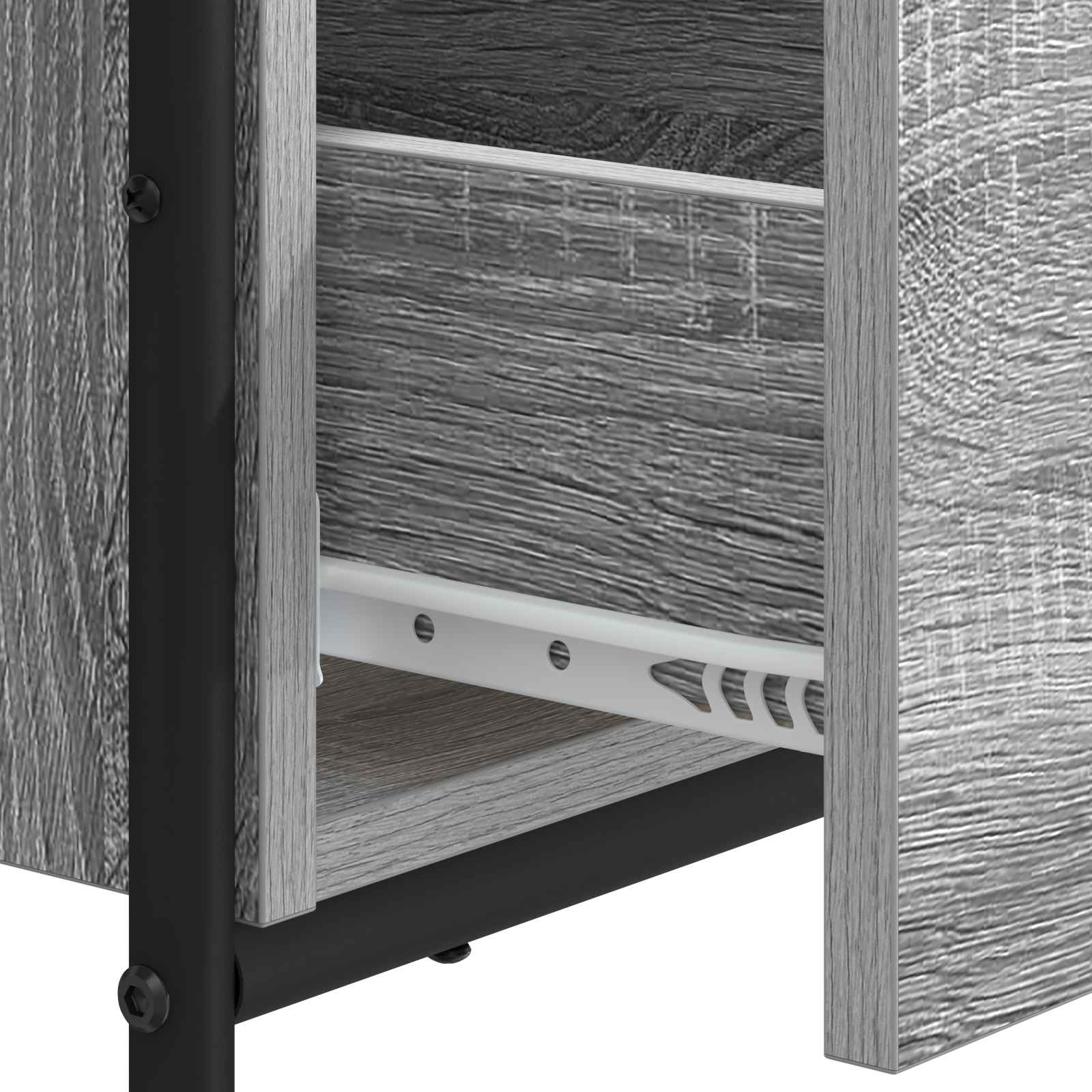 Stalas su saugojimo vieta Pilka Sonoma 100 x 50 x 75 cm