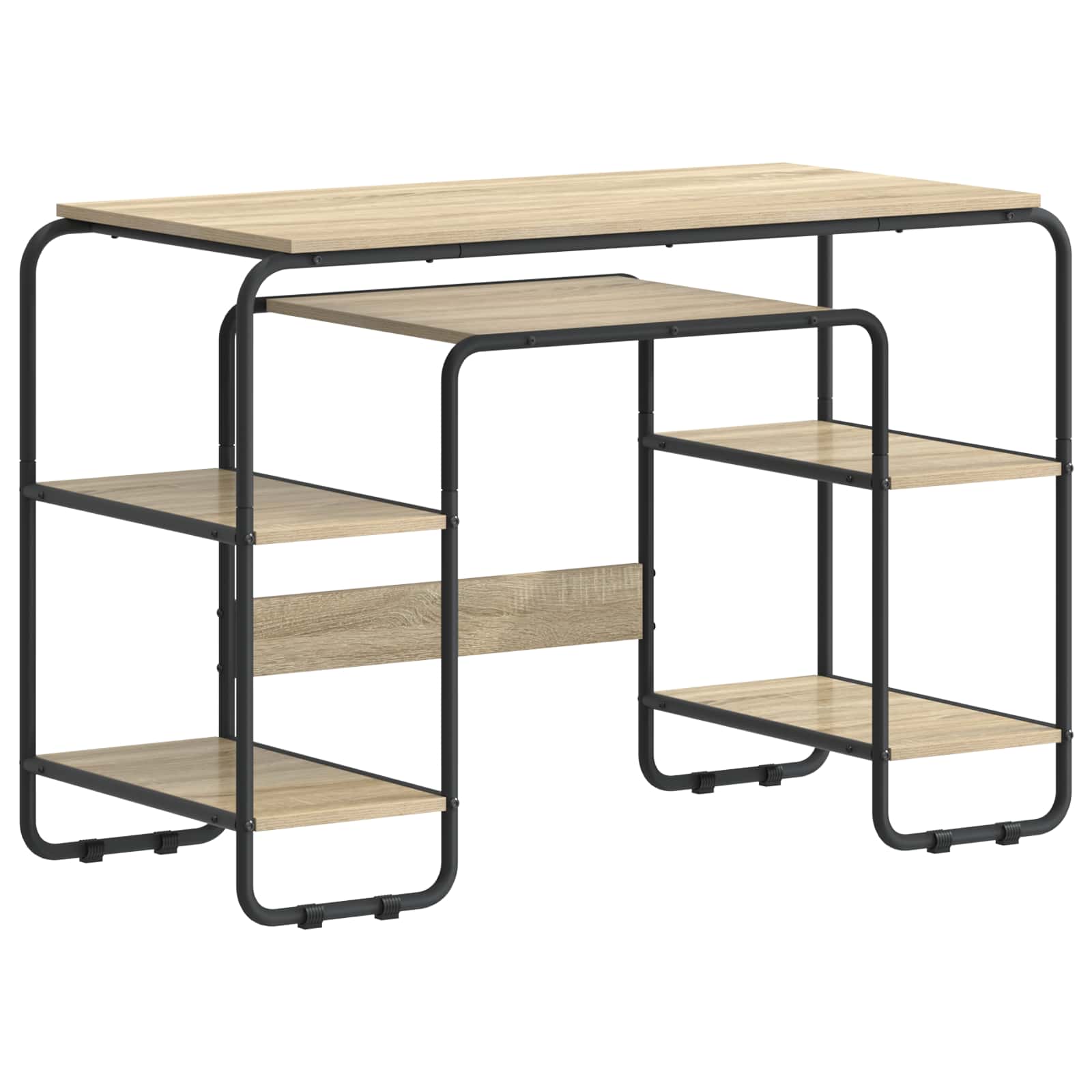 Stalas su saugojimo vieta Sonoma ąžuolas 113,5 x 52 x 75,5 cm