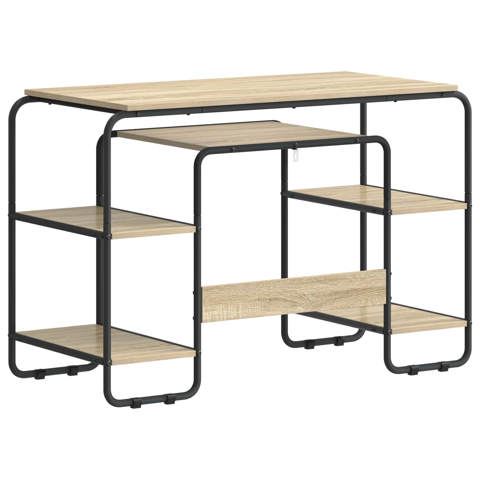Stalas su saugojimo vieta Sonoma ąžuolas 113,5 x 52 x 75,5 cm