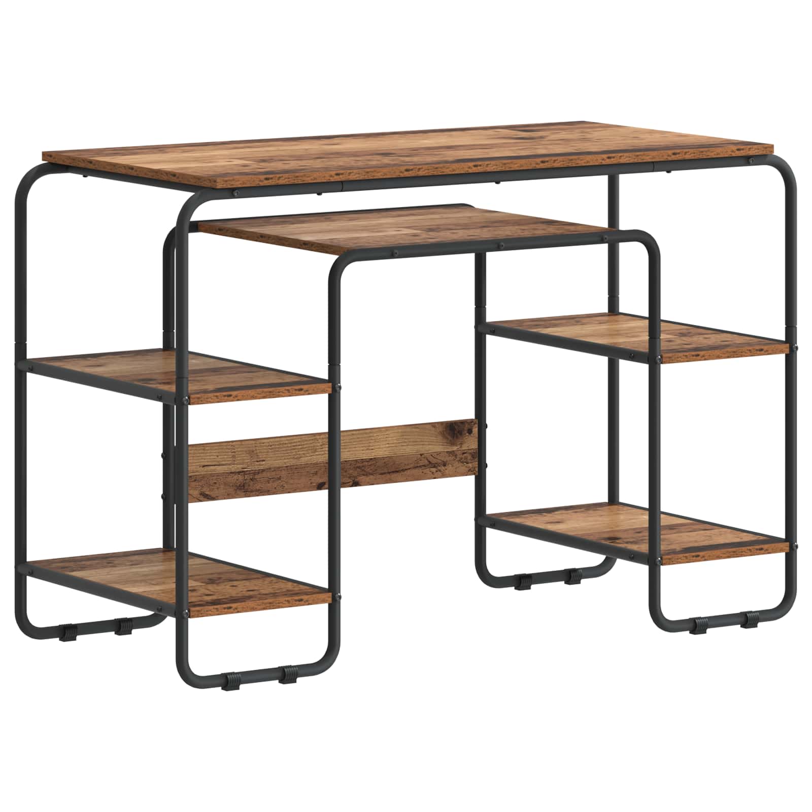 Stalas su saugojimo vieta Ąžuolo mediena 113,5 x 52 x 75,5 cm
