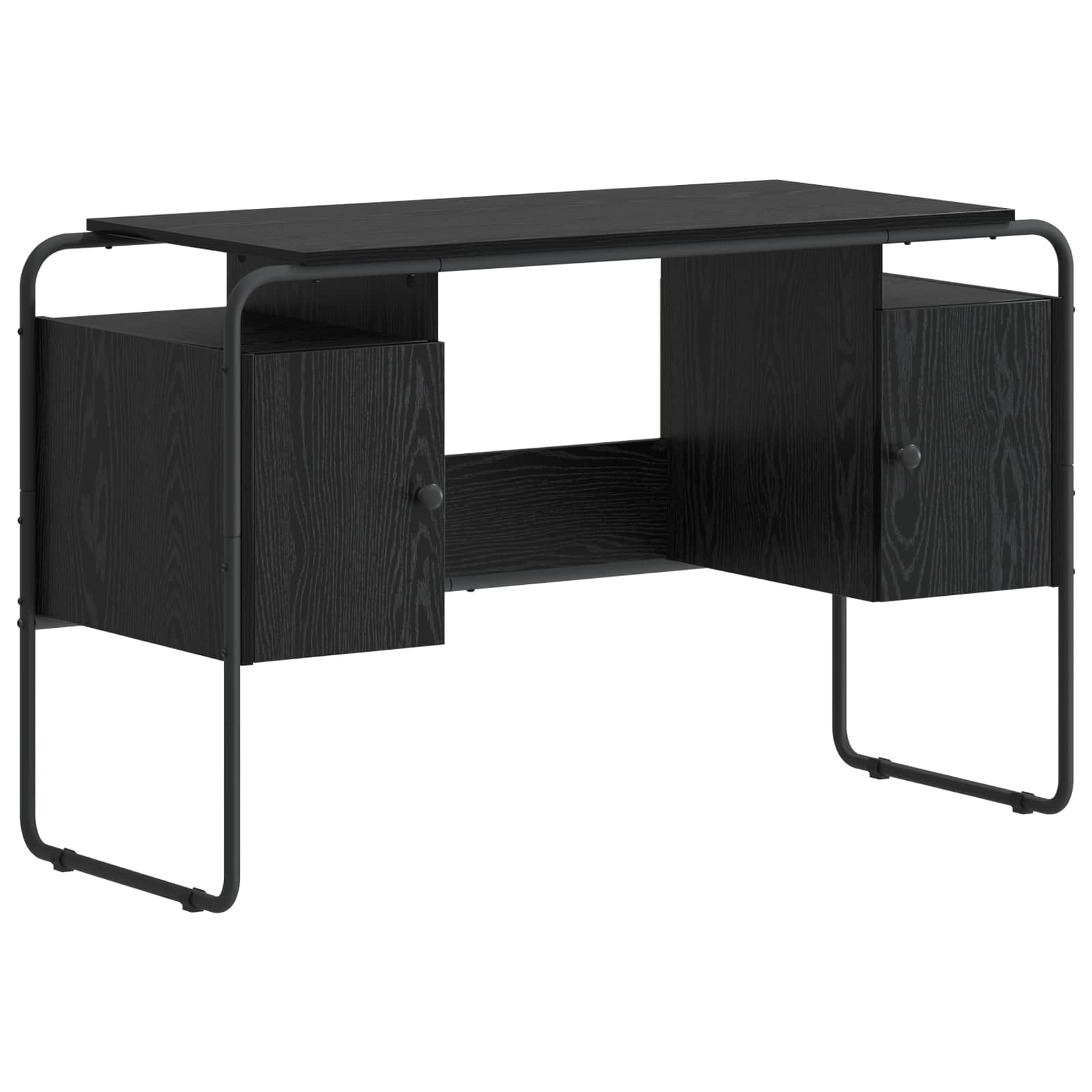 Stalas su saugojimo vieta Juodojo ąžuolo 120 x 50.5 x 75.5 cm