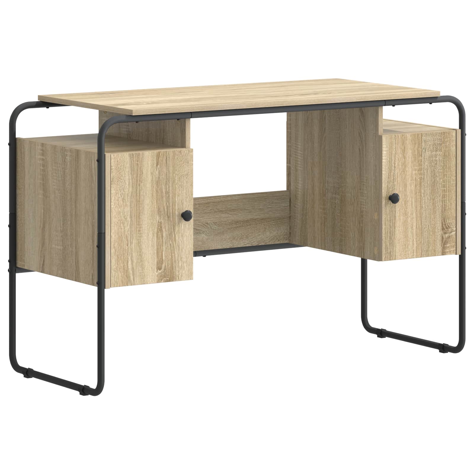 Stalas su saugojimo vieta Sonoma ąžuolas 120 x 50.5 x 75.5 cm