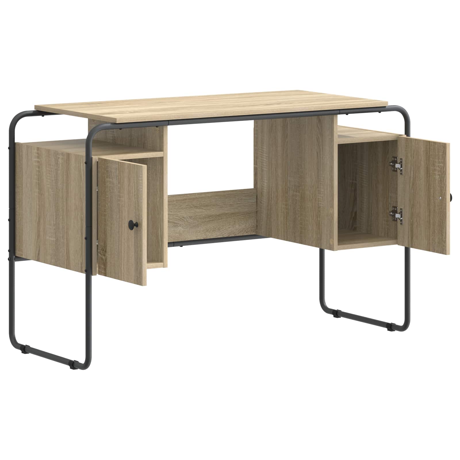 Stalas su saugojimo vieta Sonoma ąžuolas 120 x 50.5 x 75.5 cm