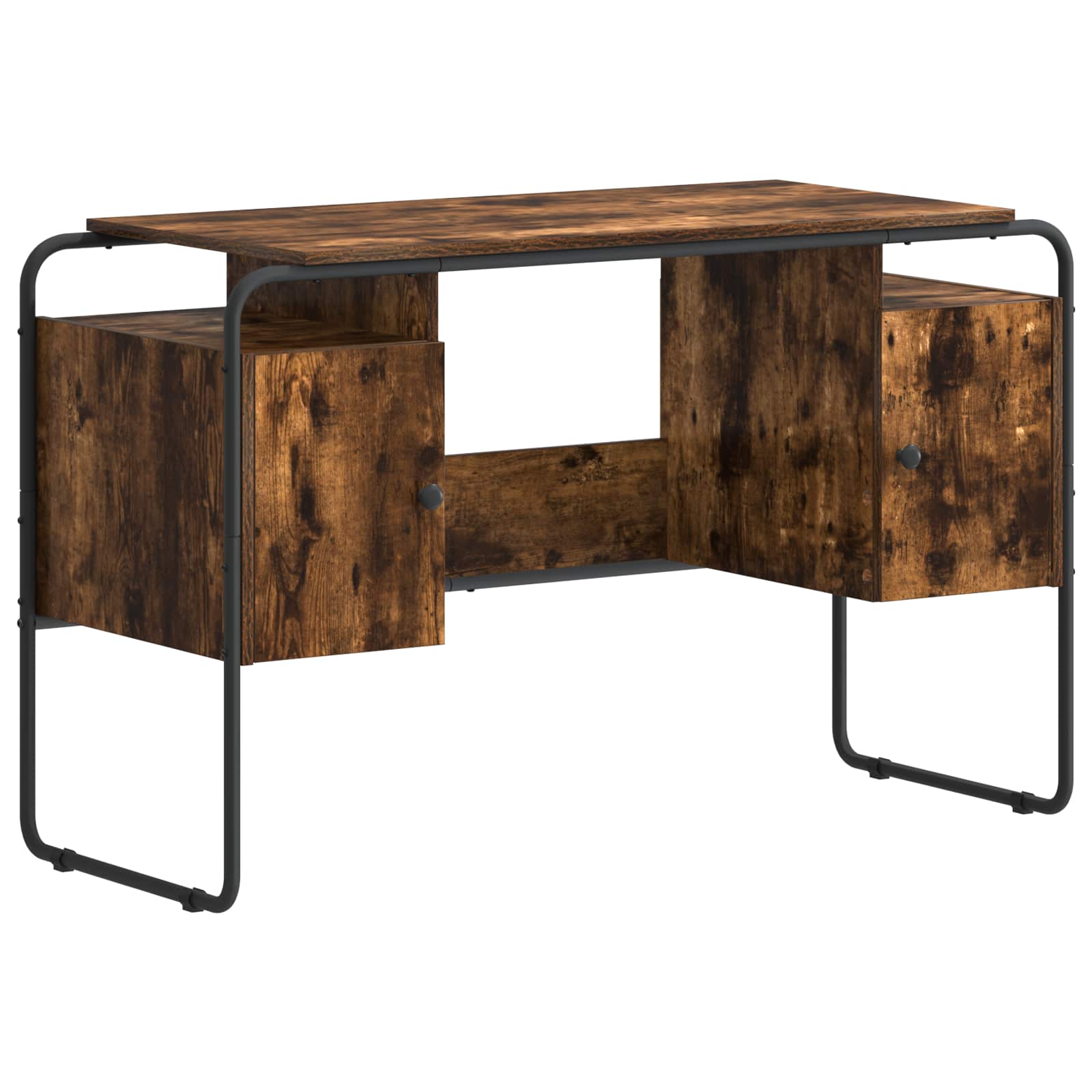 Stalas su saugojimo vieta Dūminio ąžuolo 120 x 50.5 x 75.5 cm