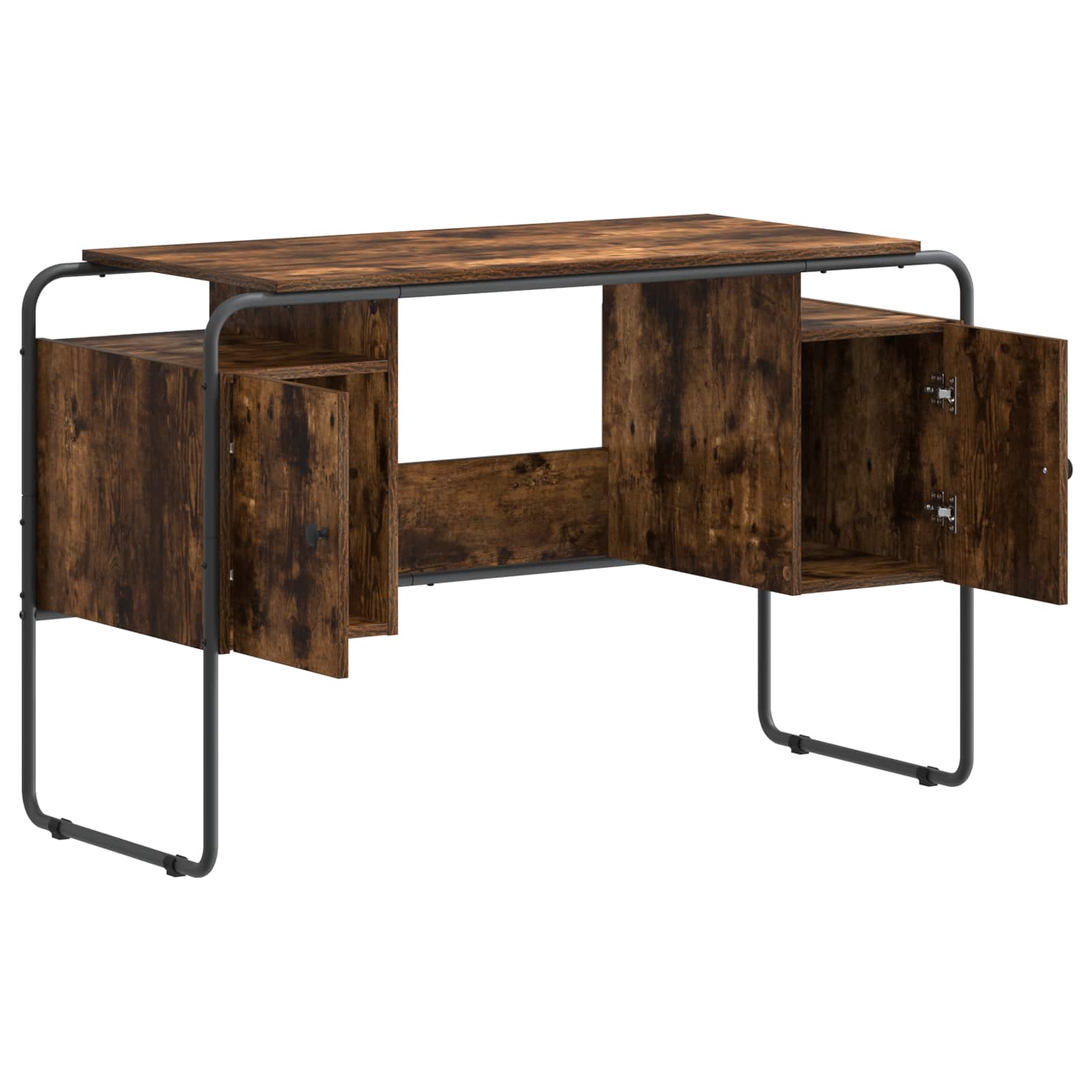 Stalas su saugojimo vieta Dūminio ąžuolo 120 x 50.5 x 75.5 cm