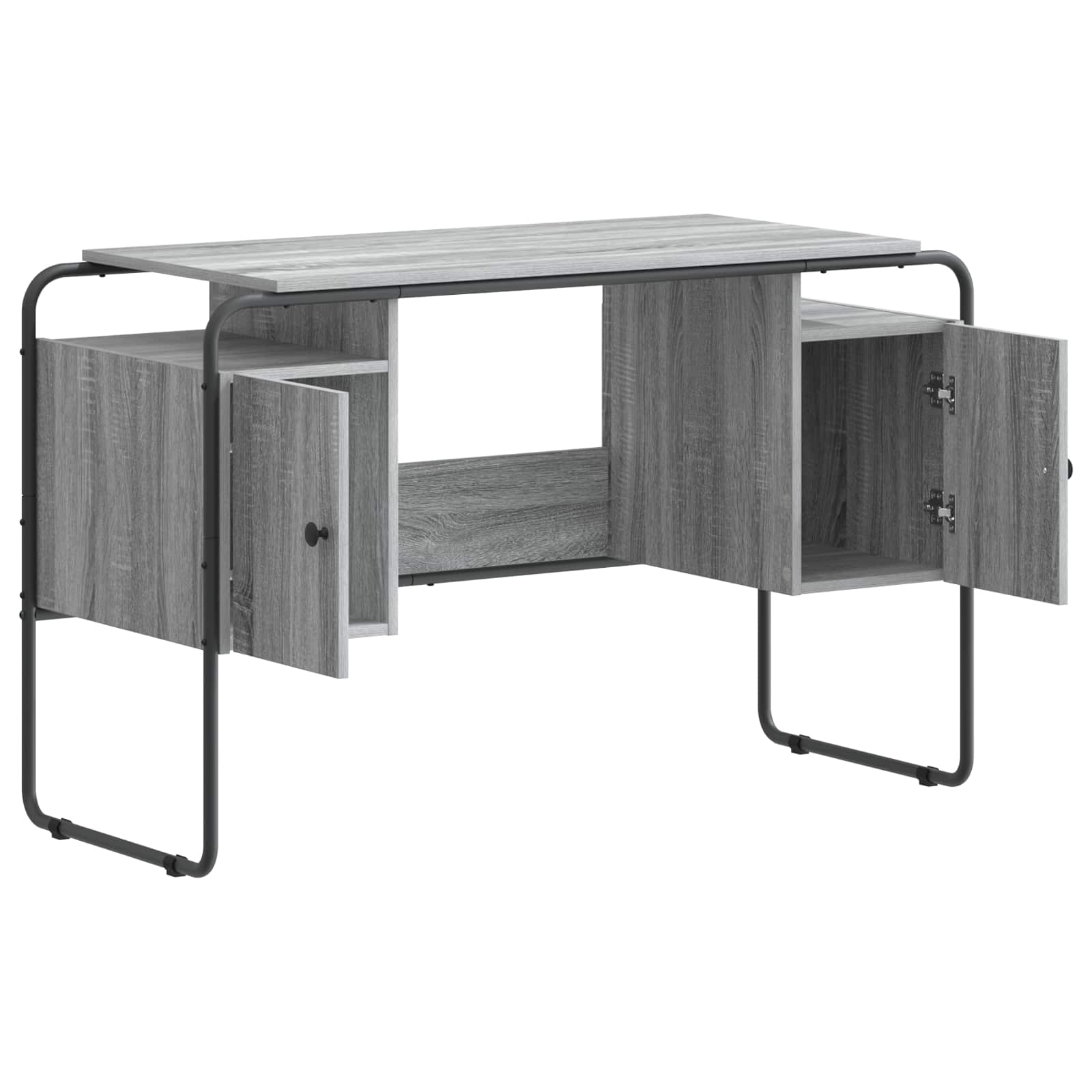 Stalas su saugojimo vieta Pilka Sonoma 120 x 50.5 x 75.5 cm
