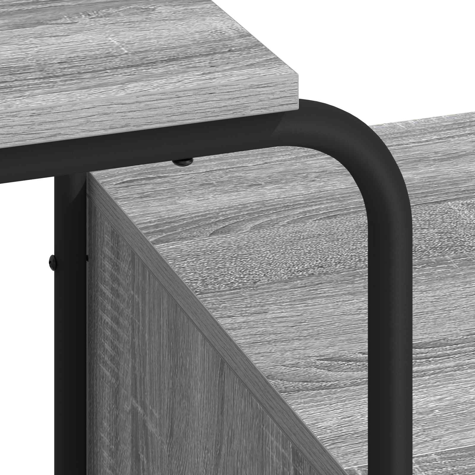 Stalas su saugojimo vieta Pilka Sonoma 131,5 x 50 x 75,5 cm