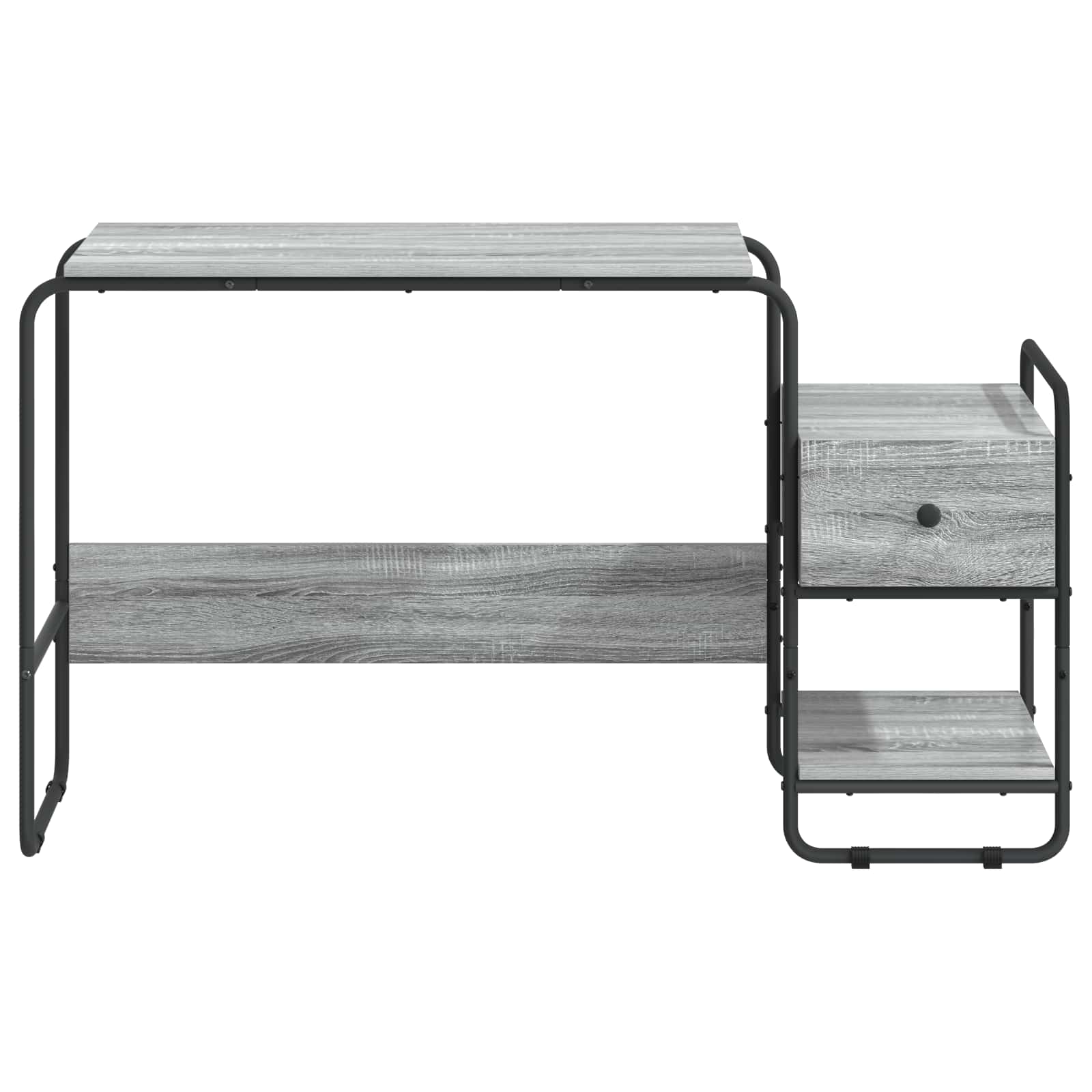 Stalas su saugojimo vieta Pilka Sonoma 131,5 x 50 x 75,5 cm