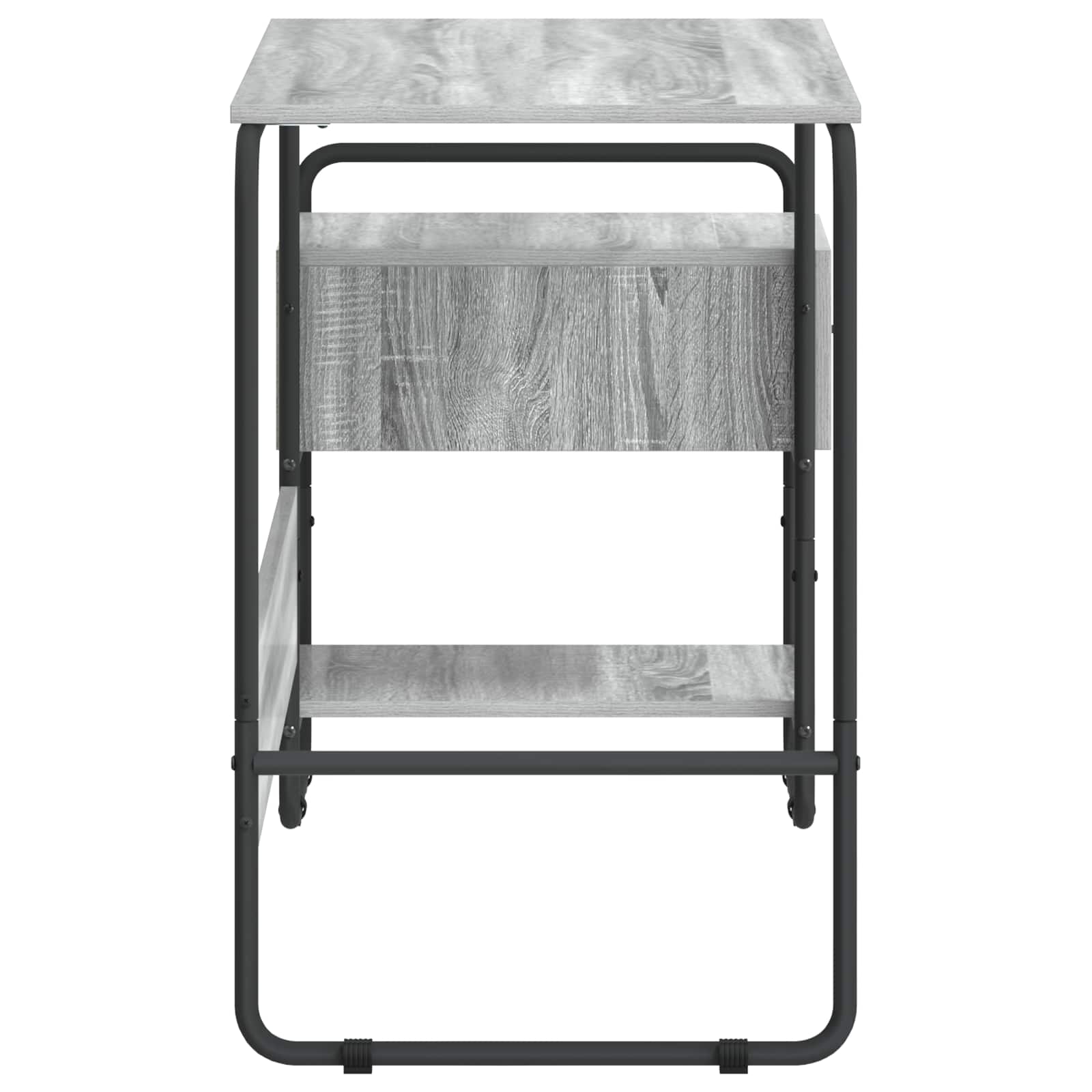 Stalas su saugojimo vieta Pilka Sonoma 131,5 x 50 x 75,5 cm