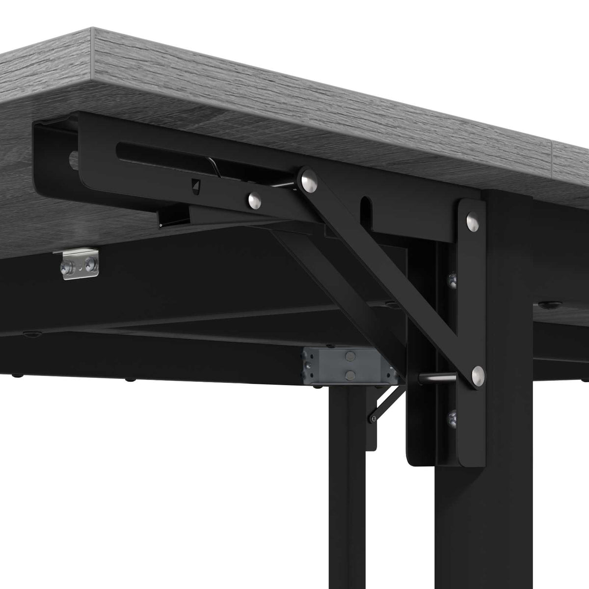 Išlenkiamas valgomasis stalas 120 x 81,5 x 75 cm Pilka Sonoma