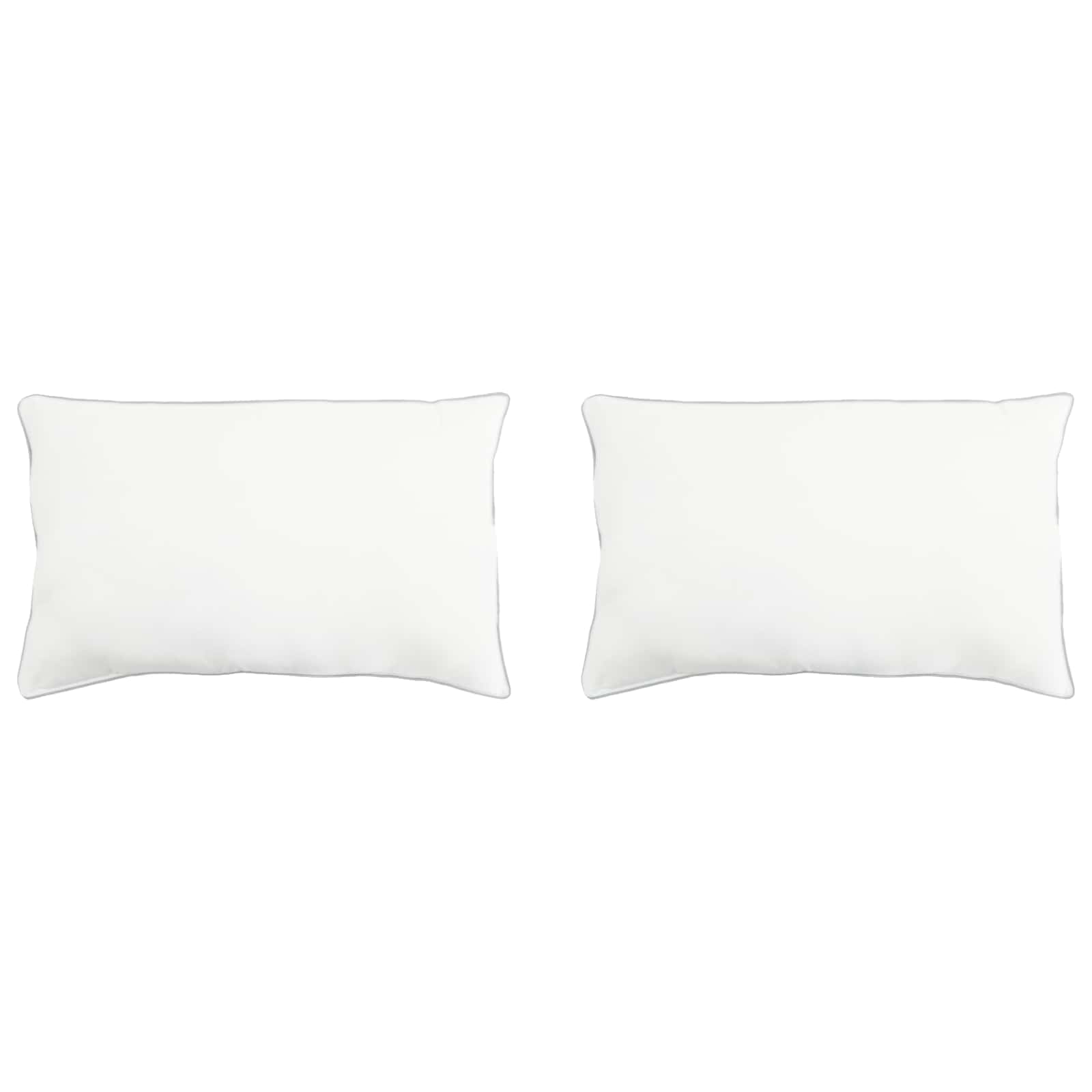 Pagalvė 2 pcs Balta 30 x 50 cm Bambuko pluoštas