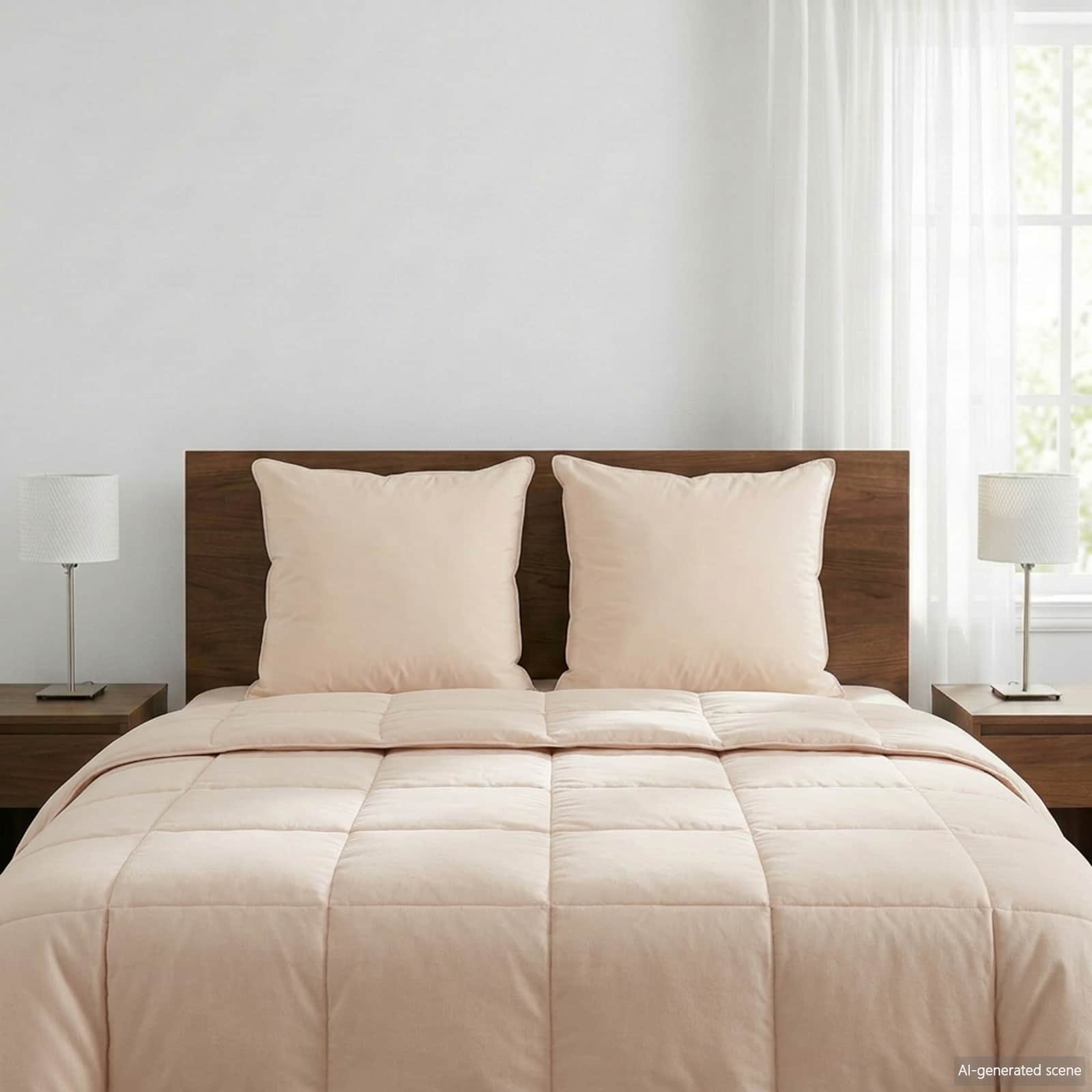 Pagalvė 2 pcs Smėlio 60 x 60 cm Kapokų pluoštas