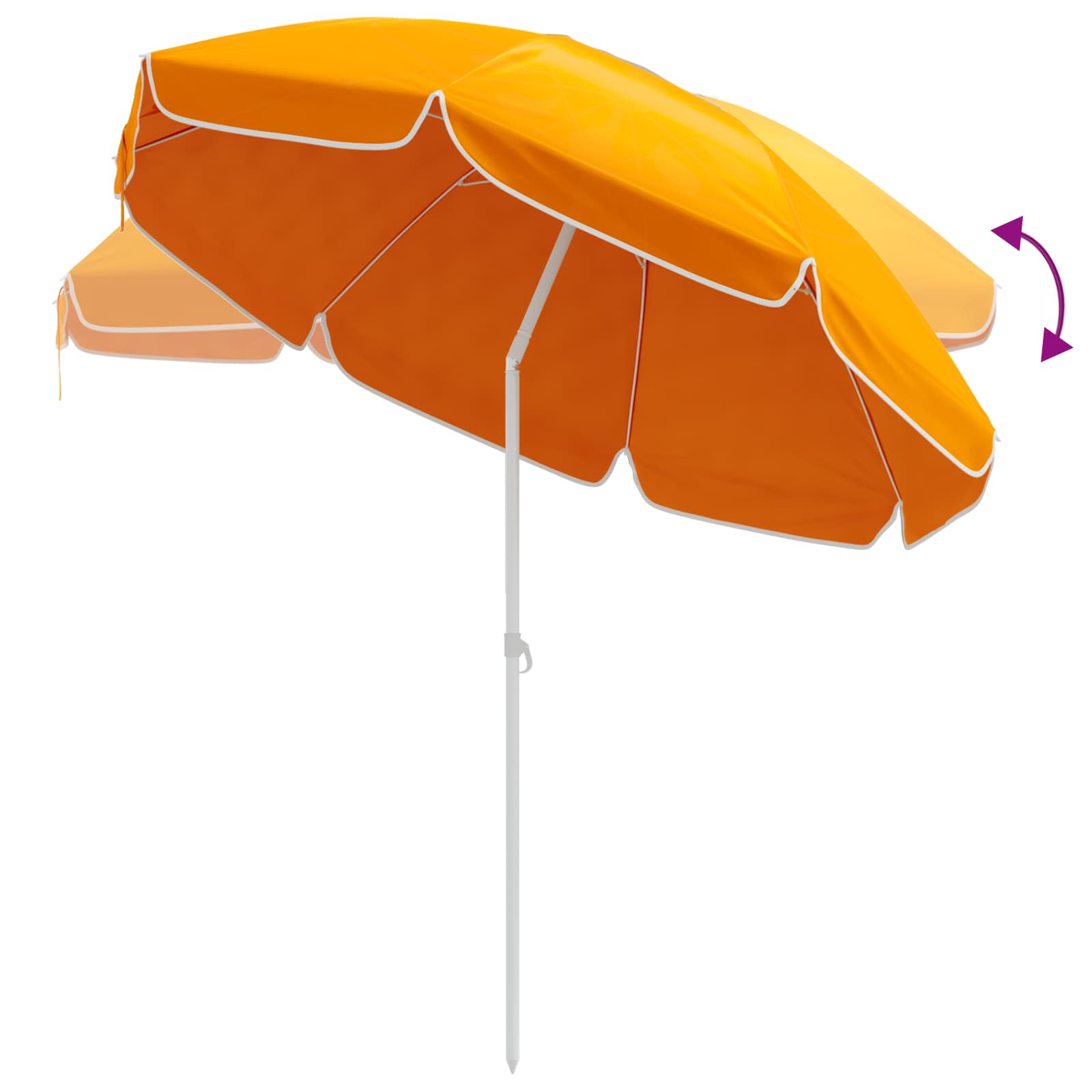 Sodo skėtis 160 cm 170T poliesteris Oranžinė