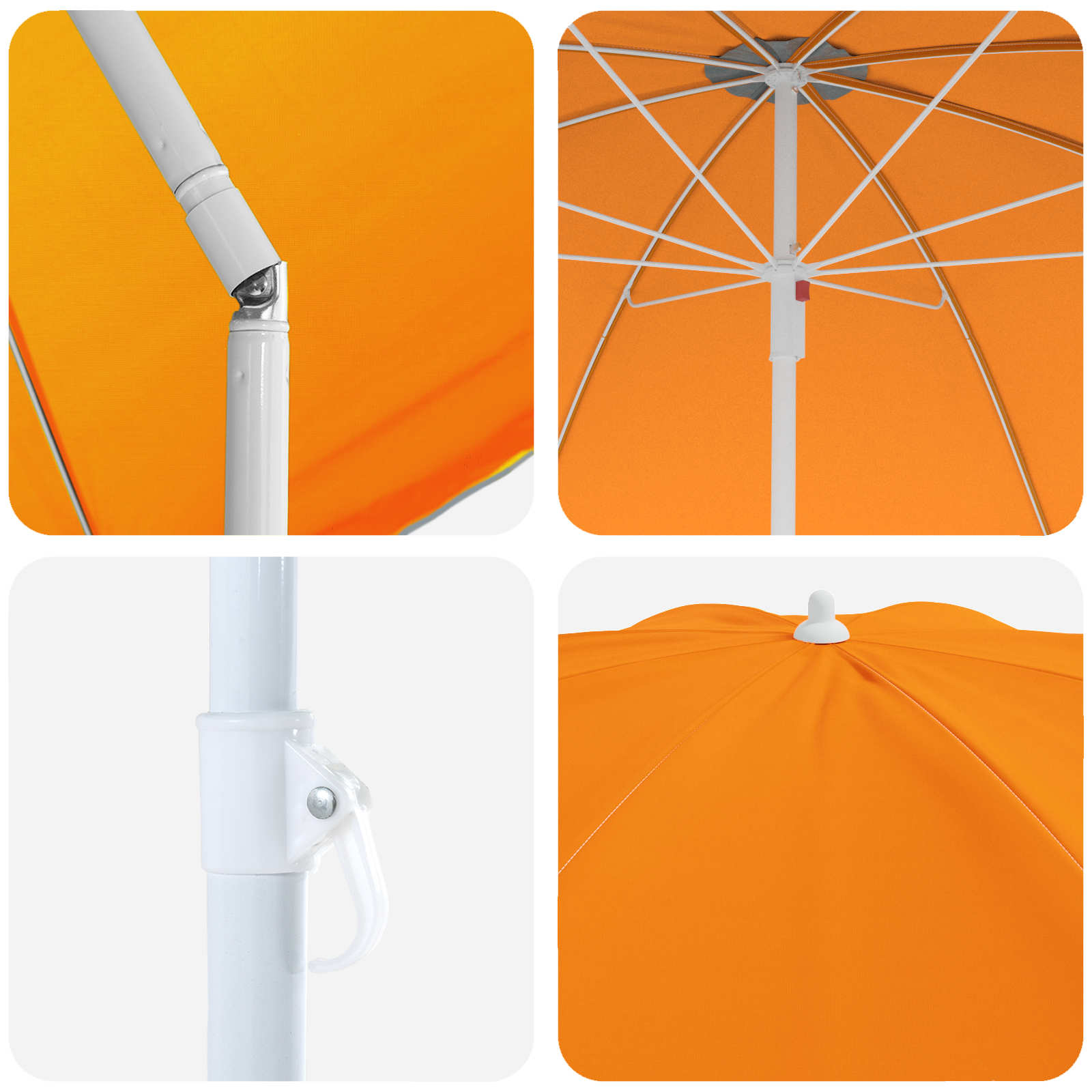 Sodo skėtis 160 cm 170T poliesteris Oranžinė