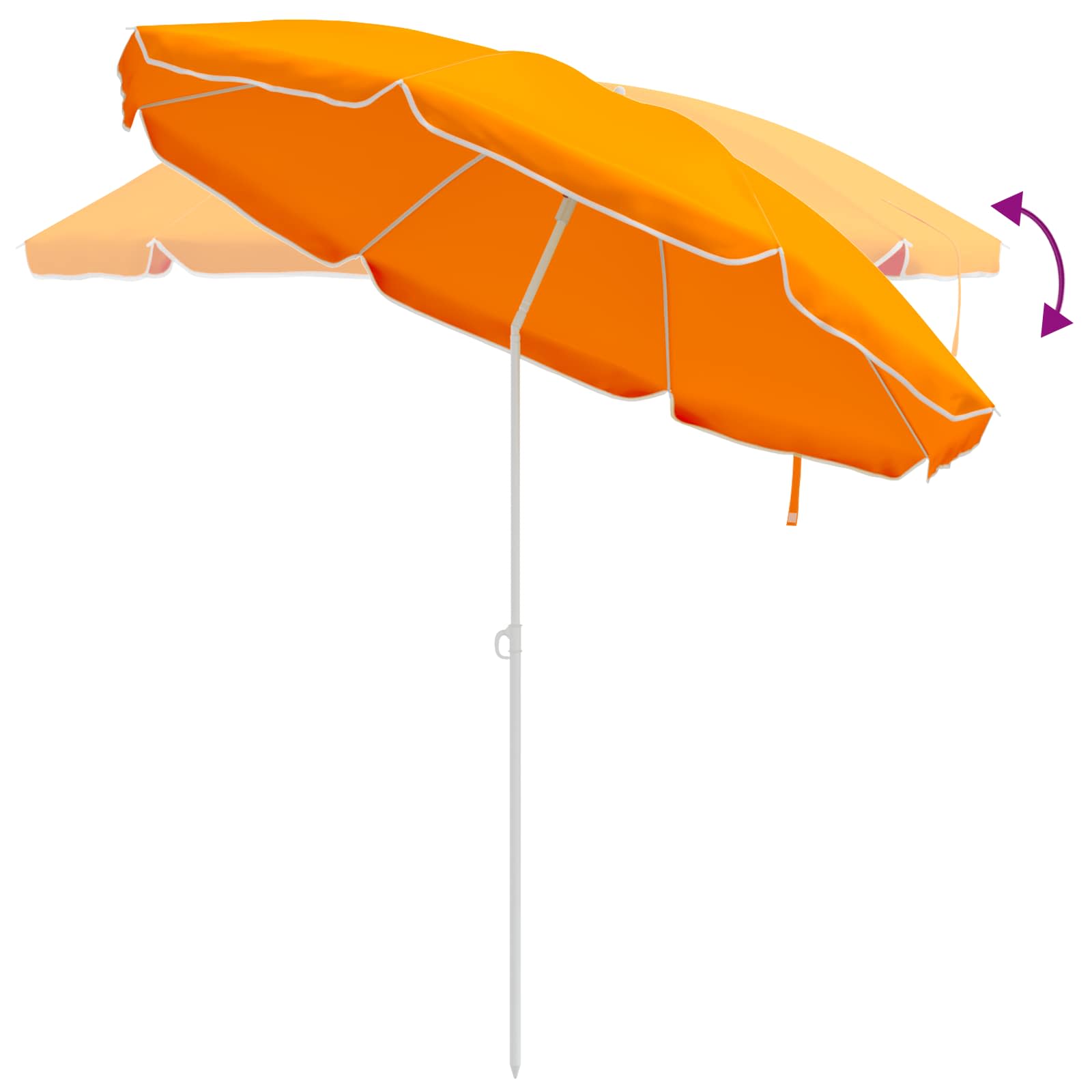 Sodo skėtis 240 cm 170T poliesteris Oranžinė