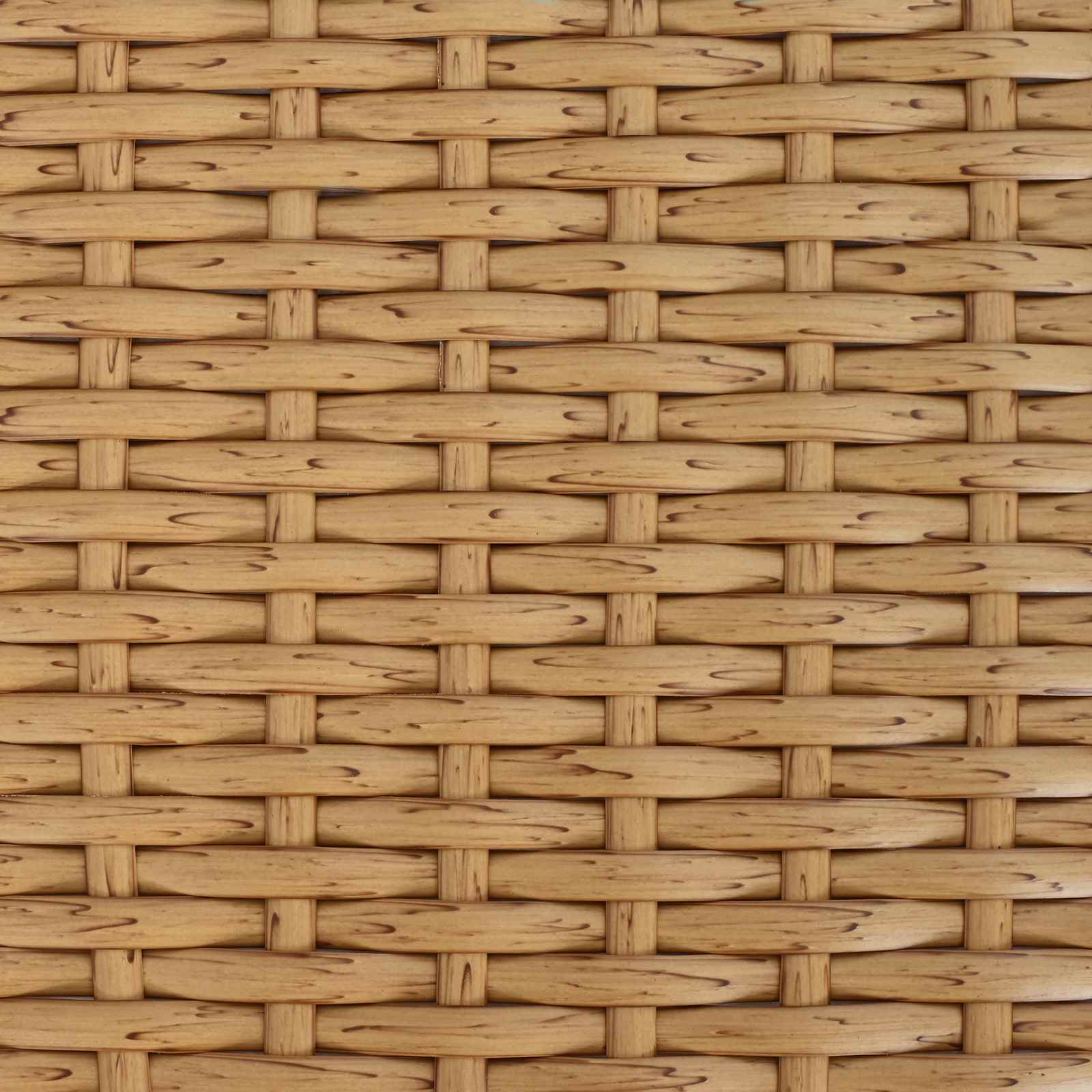 Sodo stalas Natūrali 100 x 55 x 37 cm PE Rattan ir Stiklas