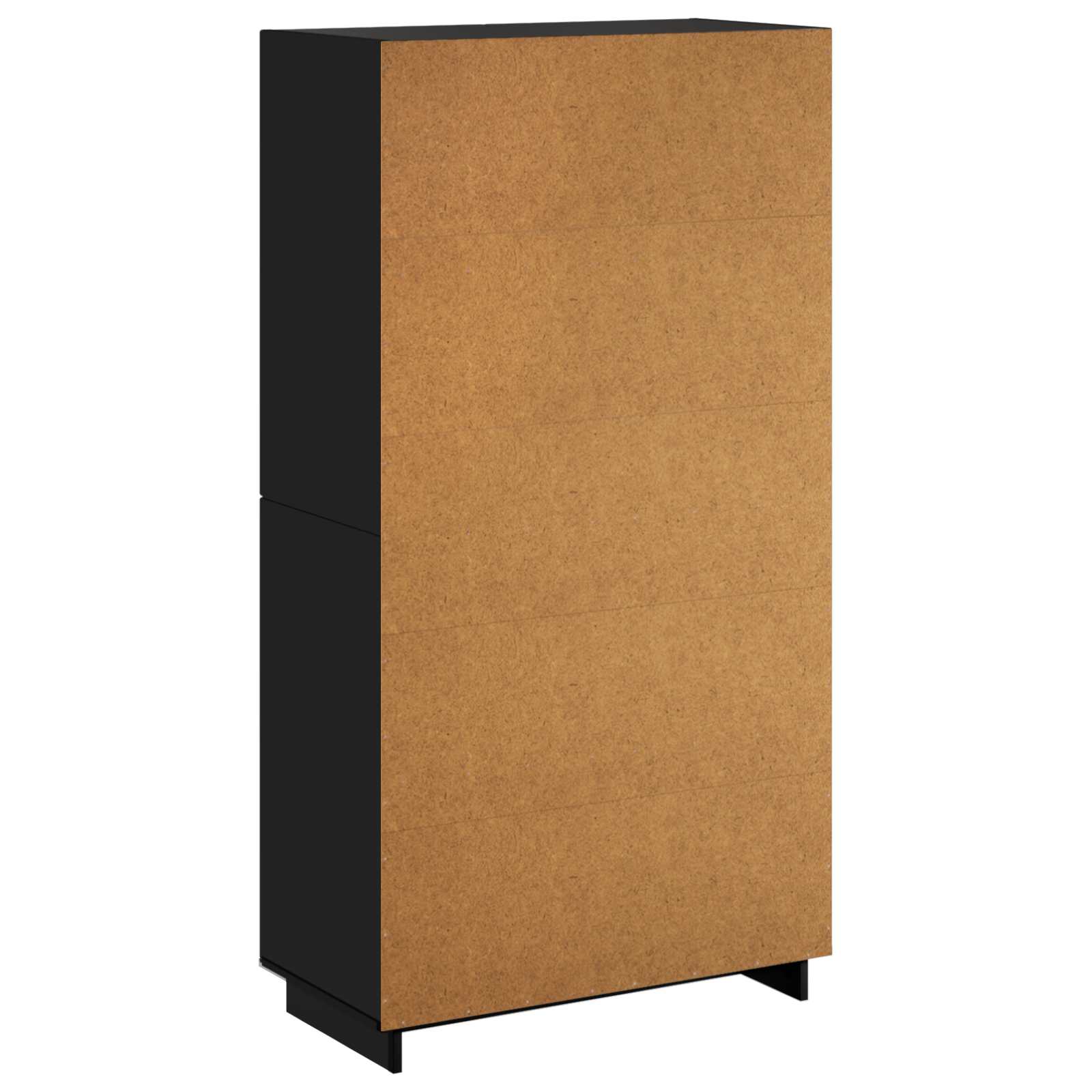 Aukšta komoda Juoda 79 x 41 x 151 cm Apdirbta mediena