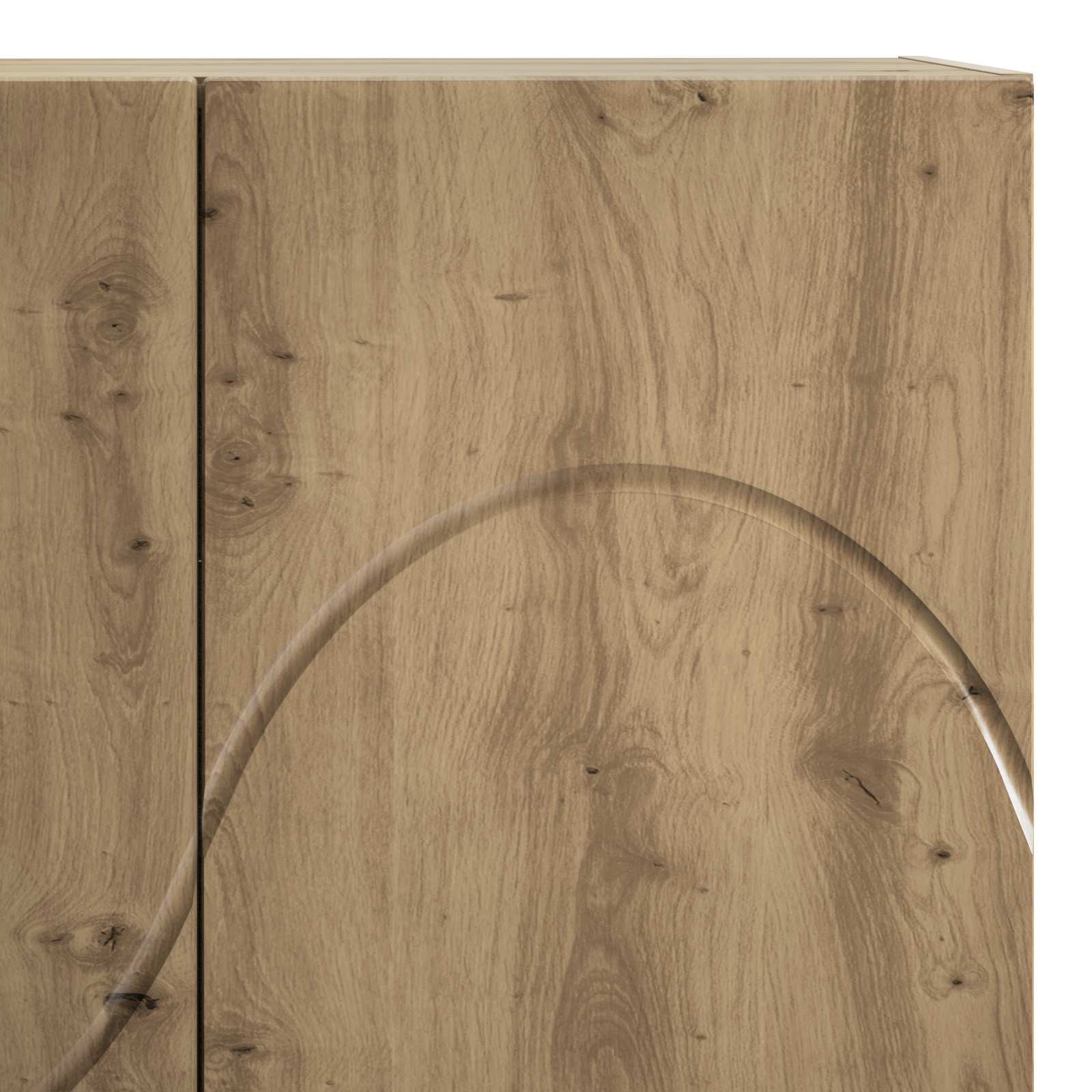 Aukšta komoda Artisano ąžuolo 79 x 41 x 151 cm Apdirbta mediena