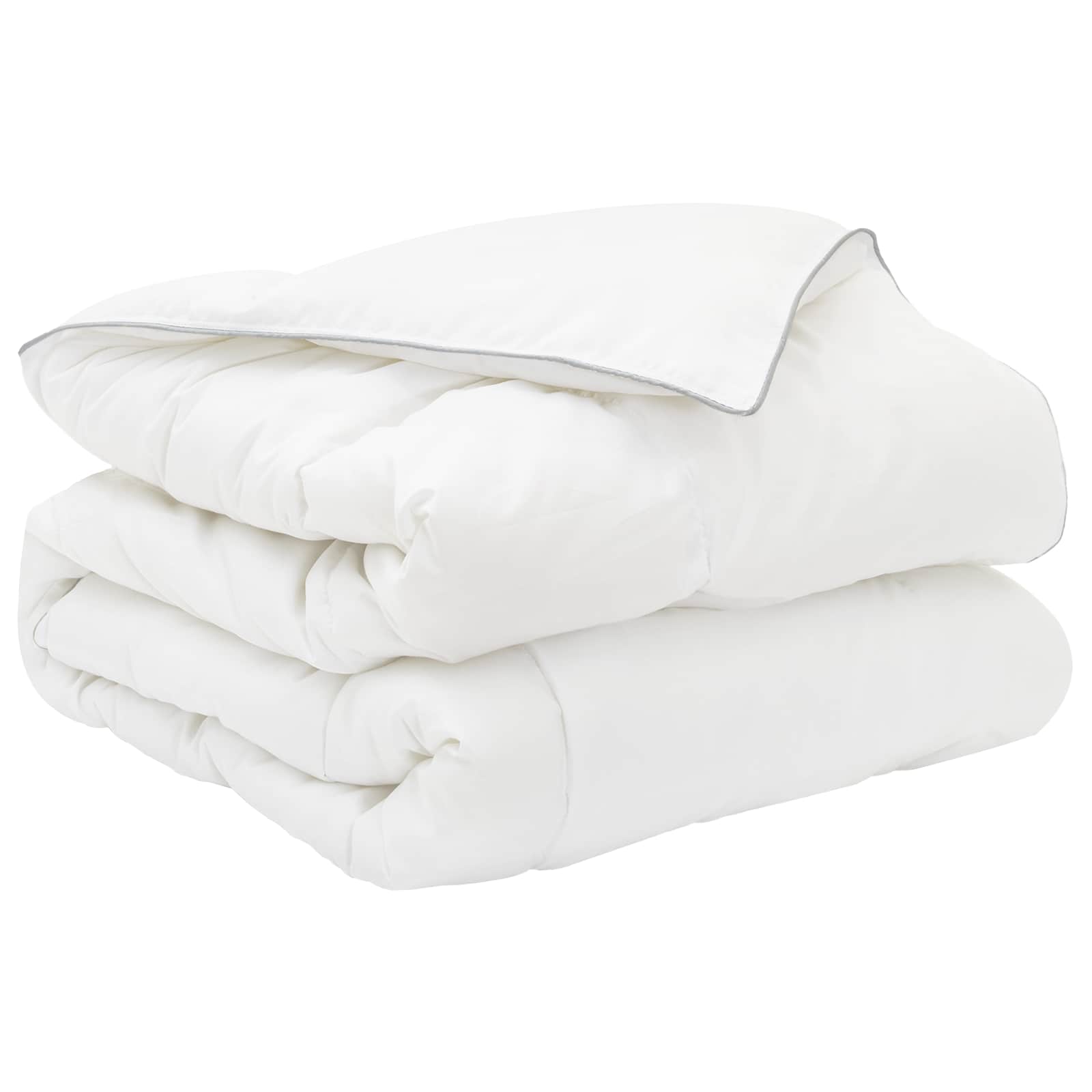 Antklodžių rinkinys su pagalve 2 pcs Balta Bambukas
