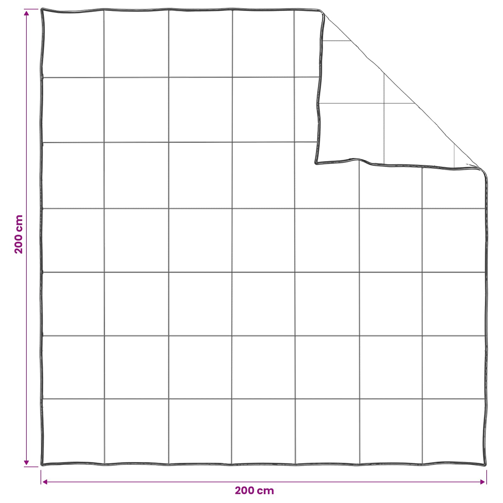 Antklodžių rinkinys 2 vnt. 200 x 200 cm Visoms sezonams Smėlio