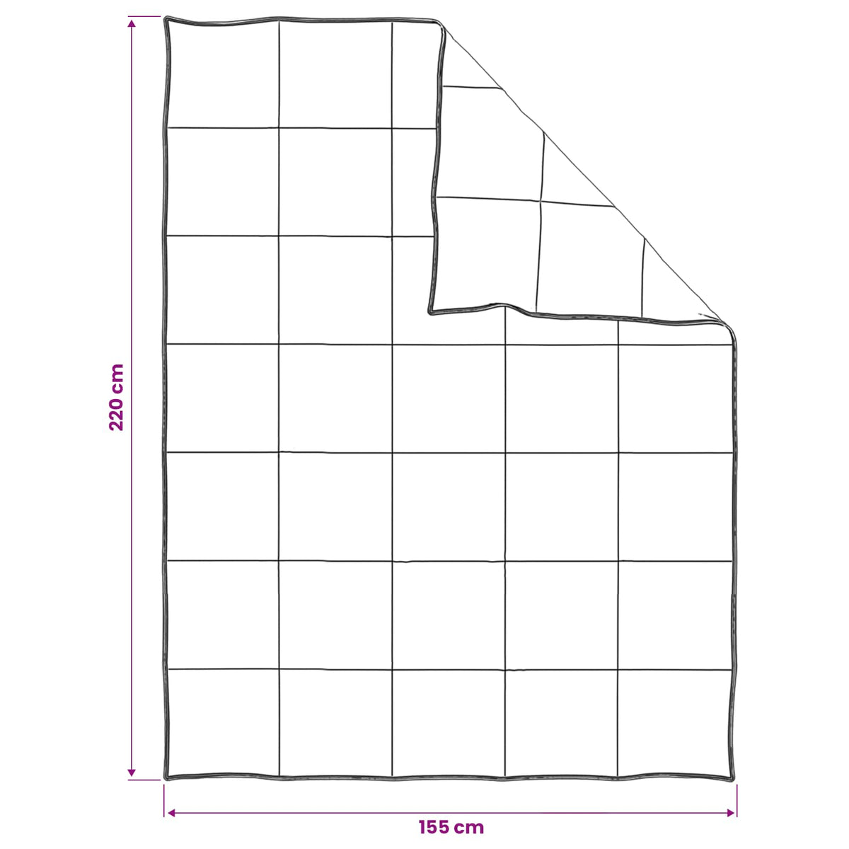 Antklodžių rinkinys 2 vnt. 155 x 220 cm Visoms sezonams Smėlio