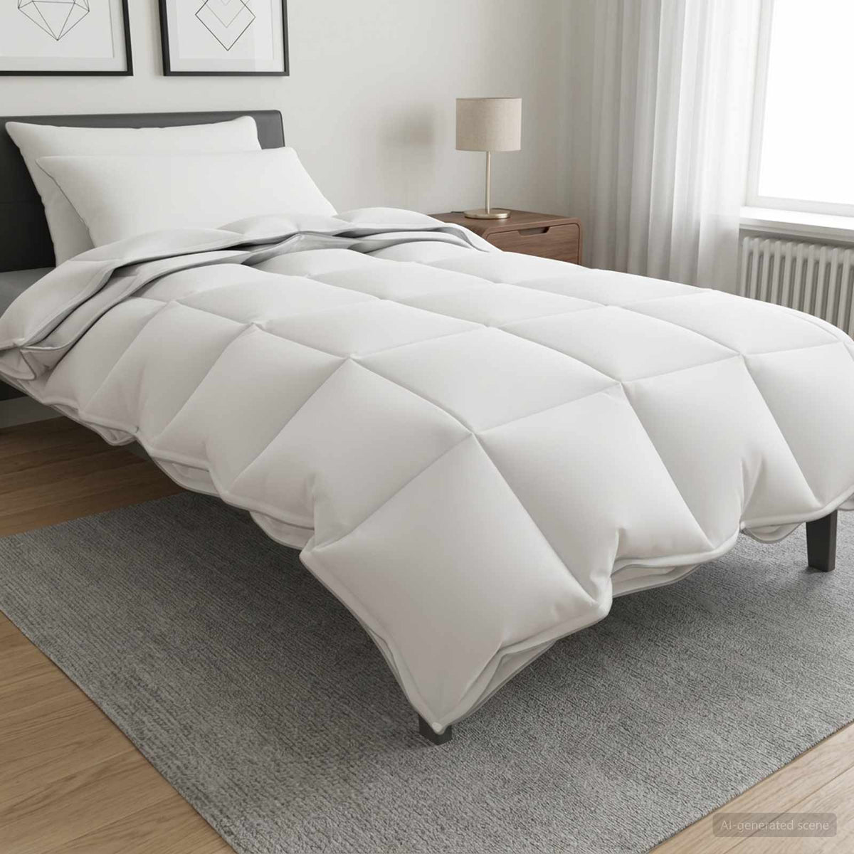 Antklodžių rinkinys 3 vnt. 140 x 220 cm Visoms sezonams Balta