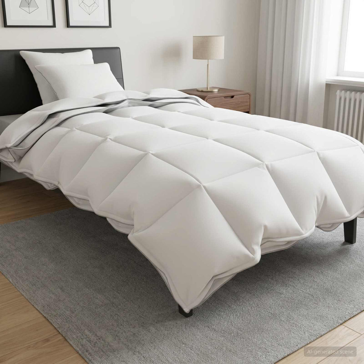 Antklodžių rinkinys 3 vnt. 140 x 220 cm Visoms sezonams Balta