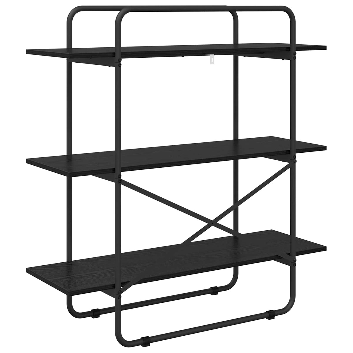 Knygų lentyna 3 aukštų 100 x 35 x 105 cm PB Juodojo ąžuolo