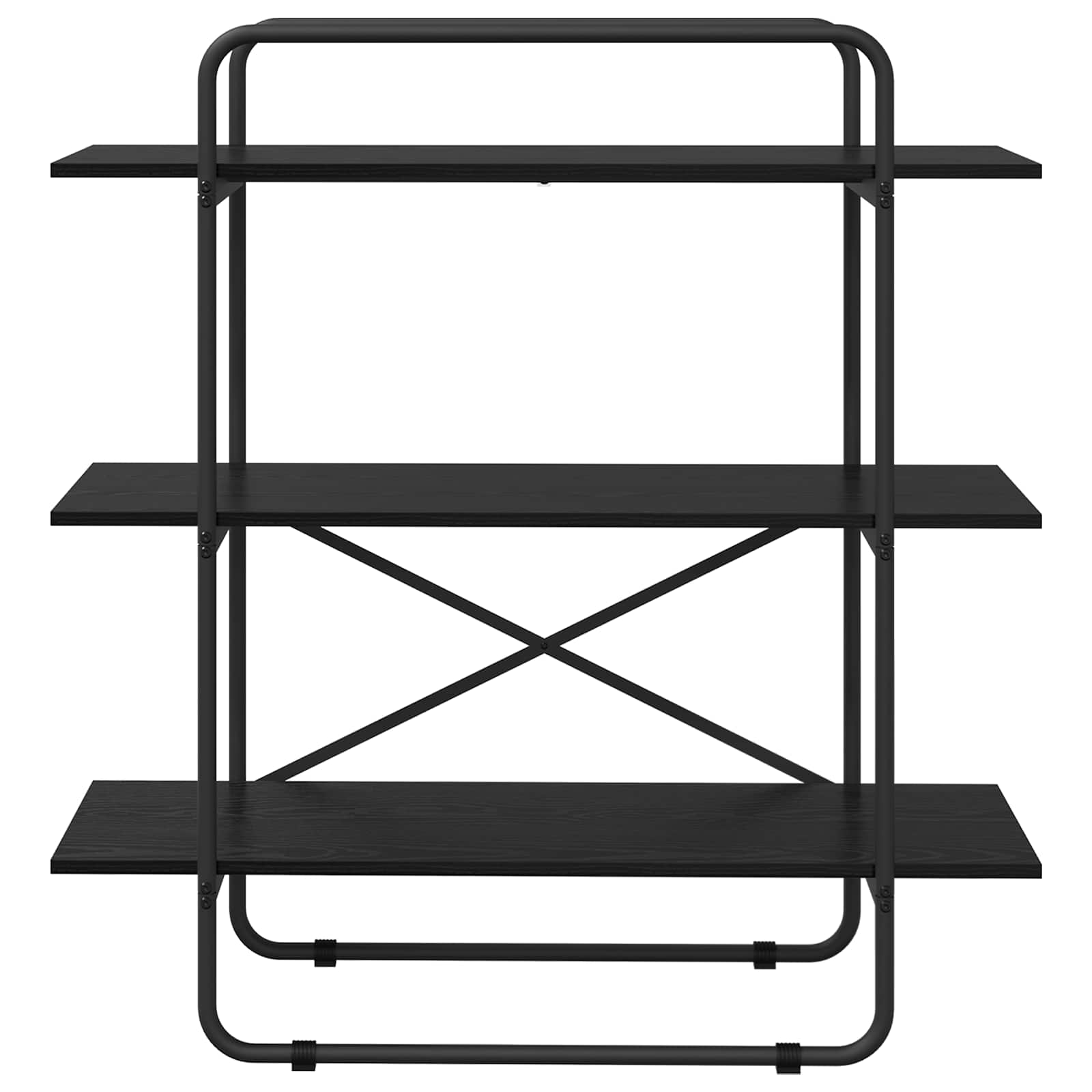 Knygų lentyna 3 aukštų 100 x 35 x 105 cm PB Juodojo ąžuolo